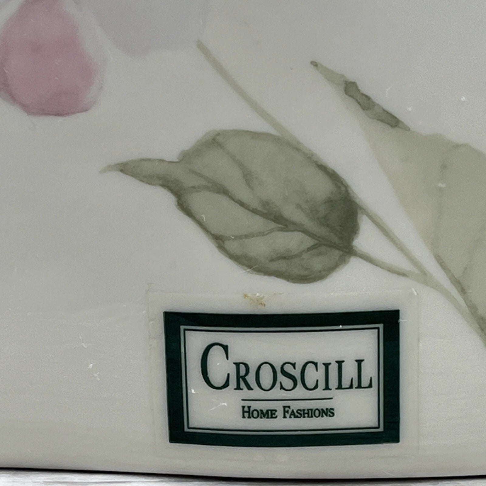 Croscill Forget Me Not Porcelain Tissue Box Cover Floral Linens 'n Things NEW | eBay