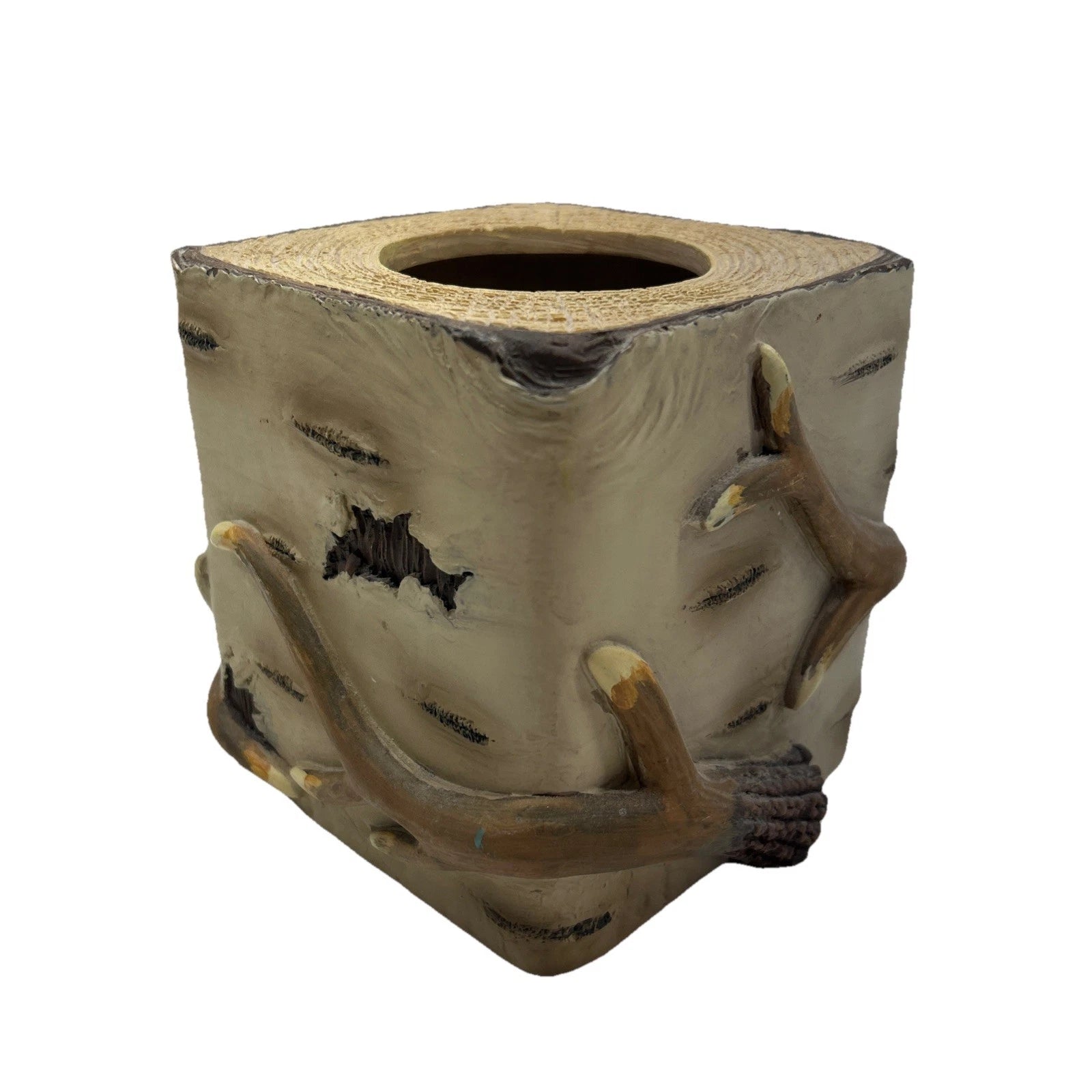 Square Deer Hunting Antler Theme Kleenex / Tissue Box Cover VGC | eBay