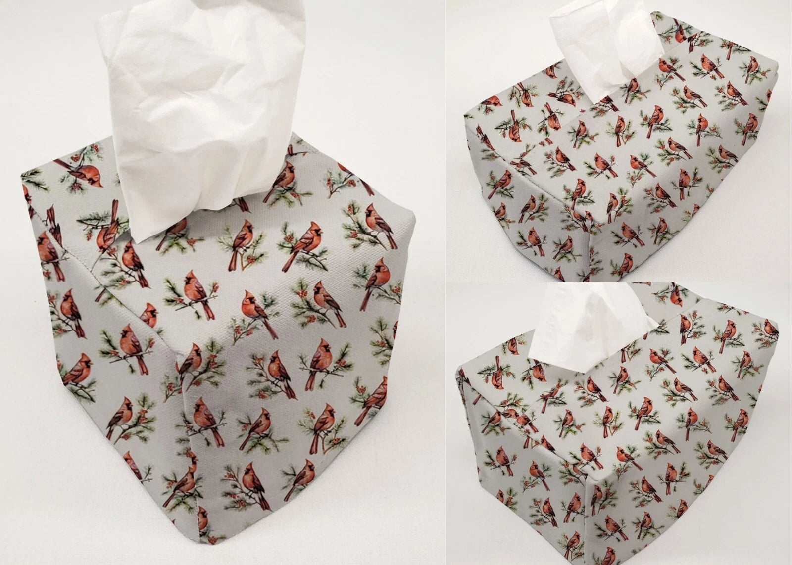 Cardinals Birds & Berries Tissue Box Cover | eBay