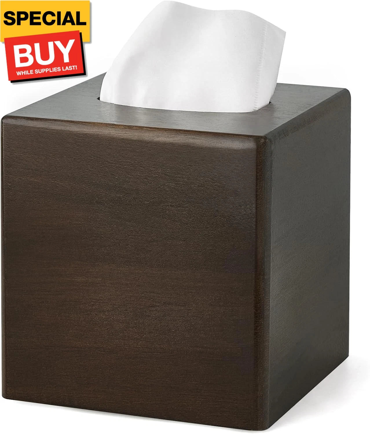 Tissue Box Cover Square Open-Bottom Wood Tissue Box Holder Decorative Facial Cub | eBay
