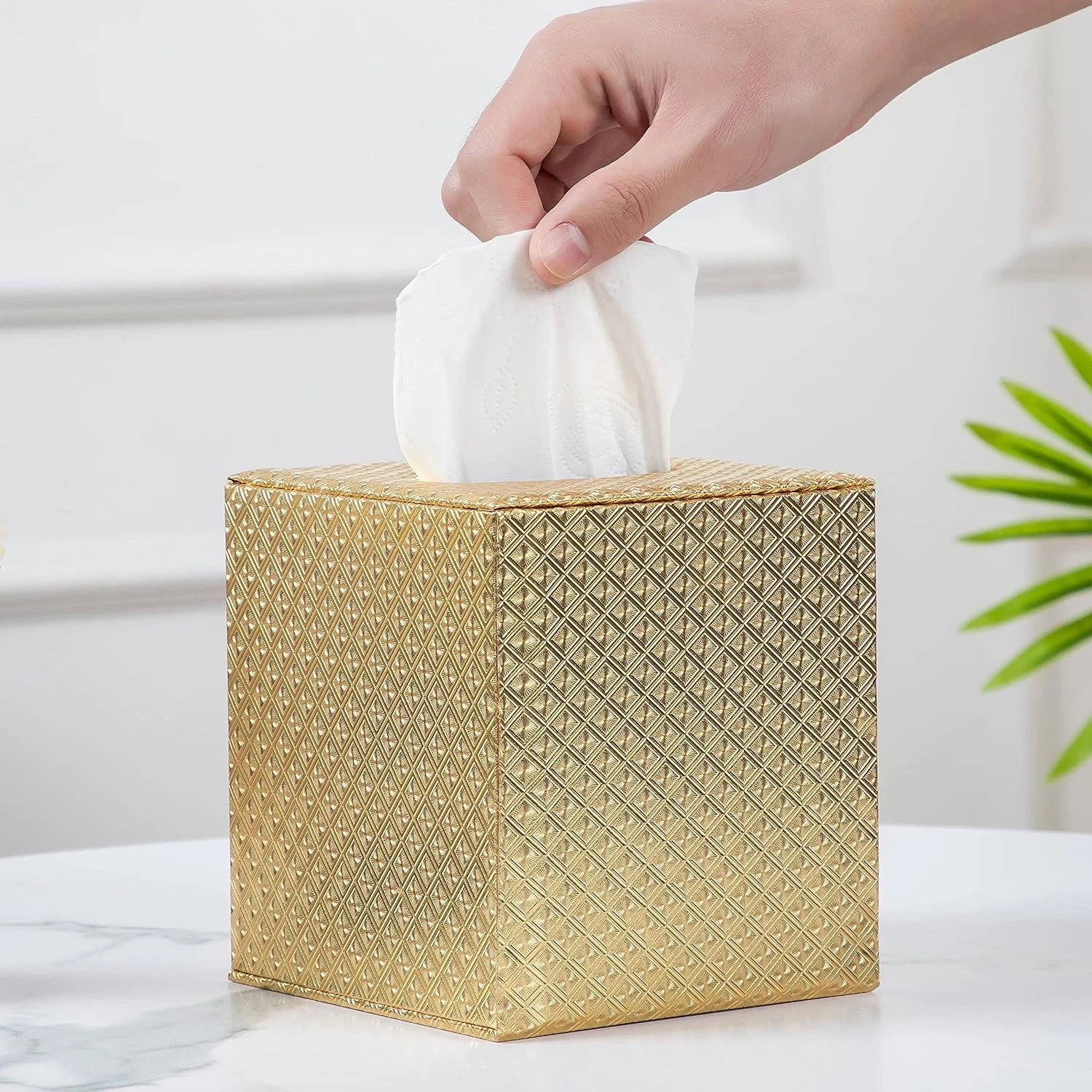 Gold Tissue Box Cover Tissue Box Cover Square Gold Tissue Holders Tissue Holder | eBay