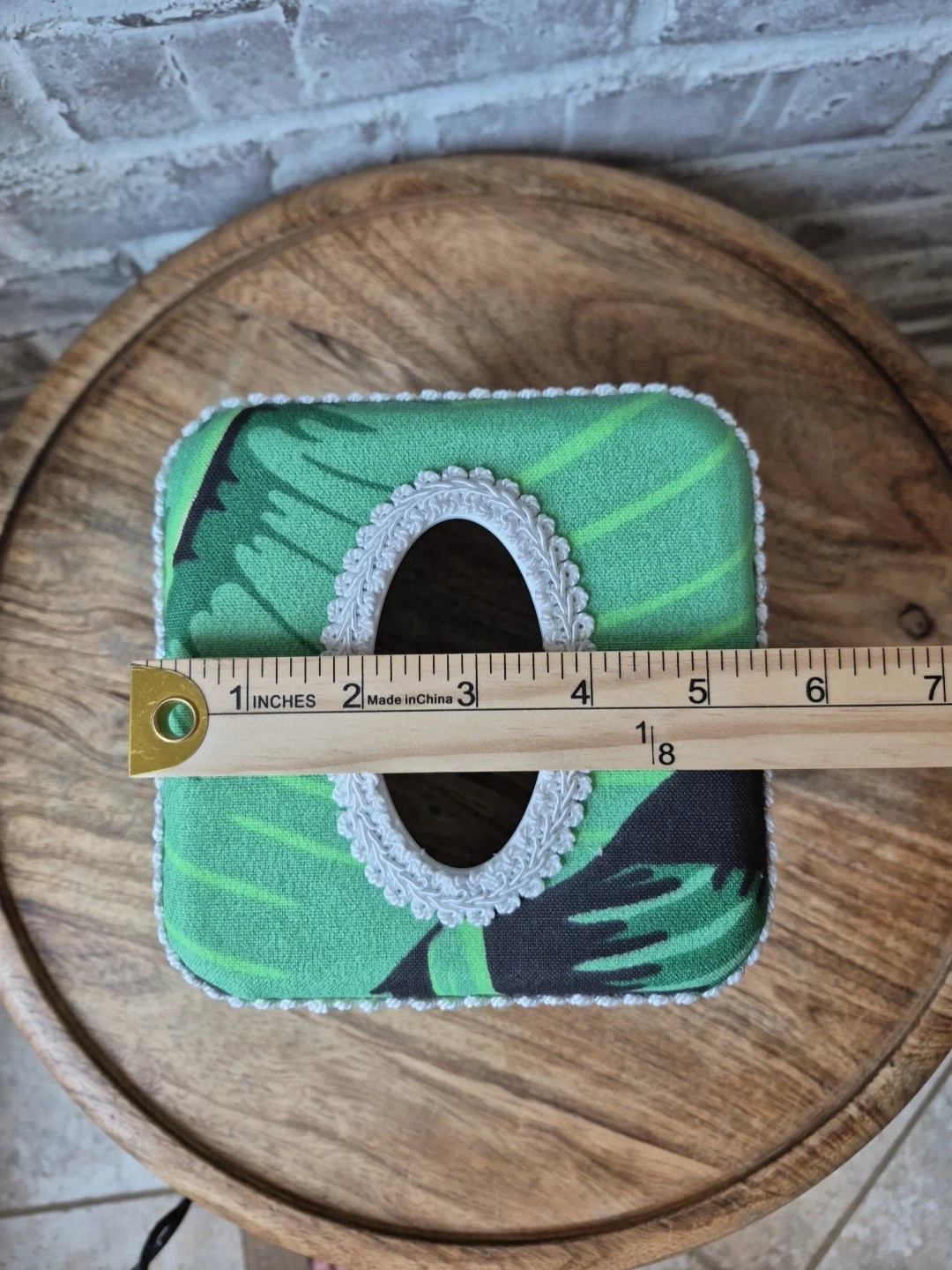 Dorothy Draper Home Fabric Covered Square Tissue Box Cover - Brazilliance Green | eBay