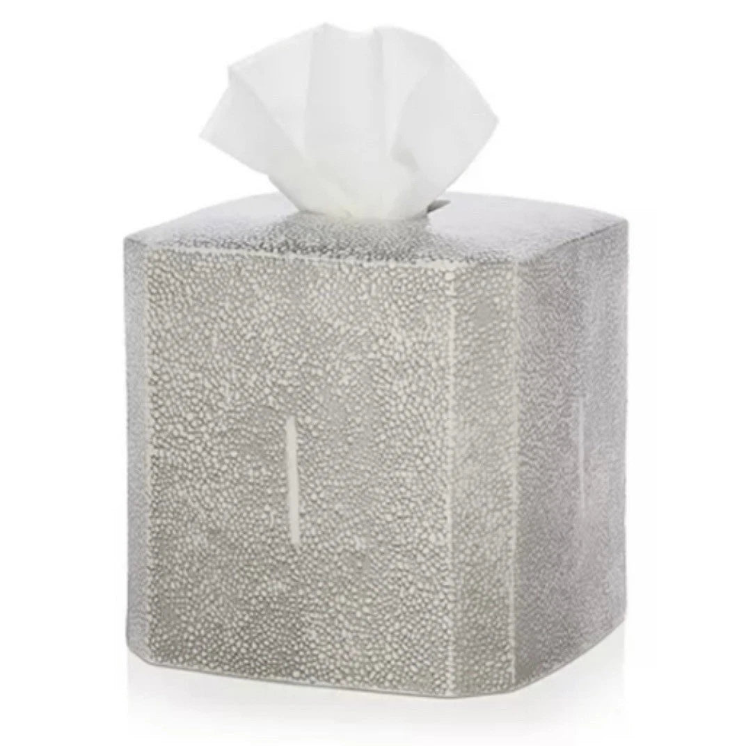 Kassatex Porcelain Shagreen Tissue Box Cover In Grey Gray | eBay