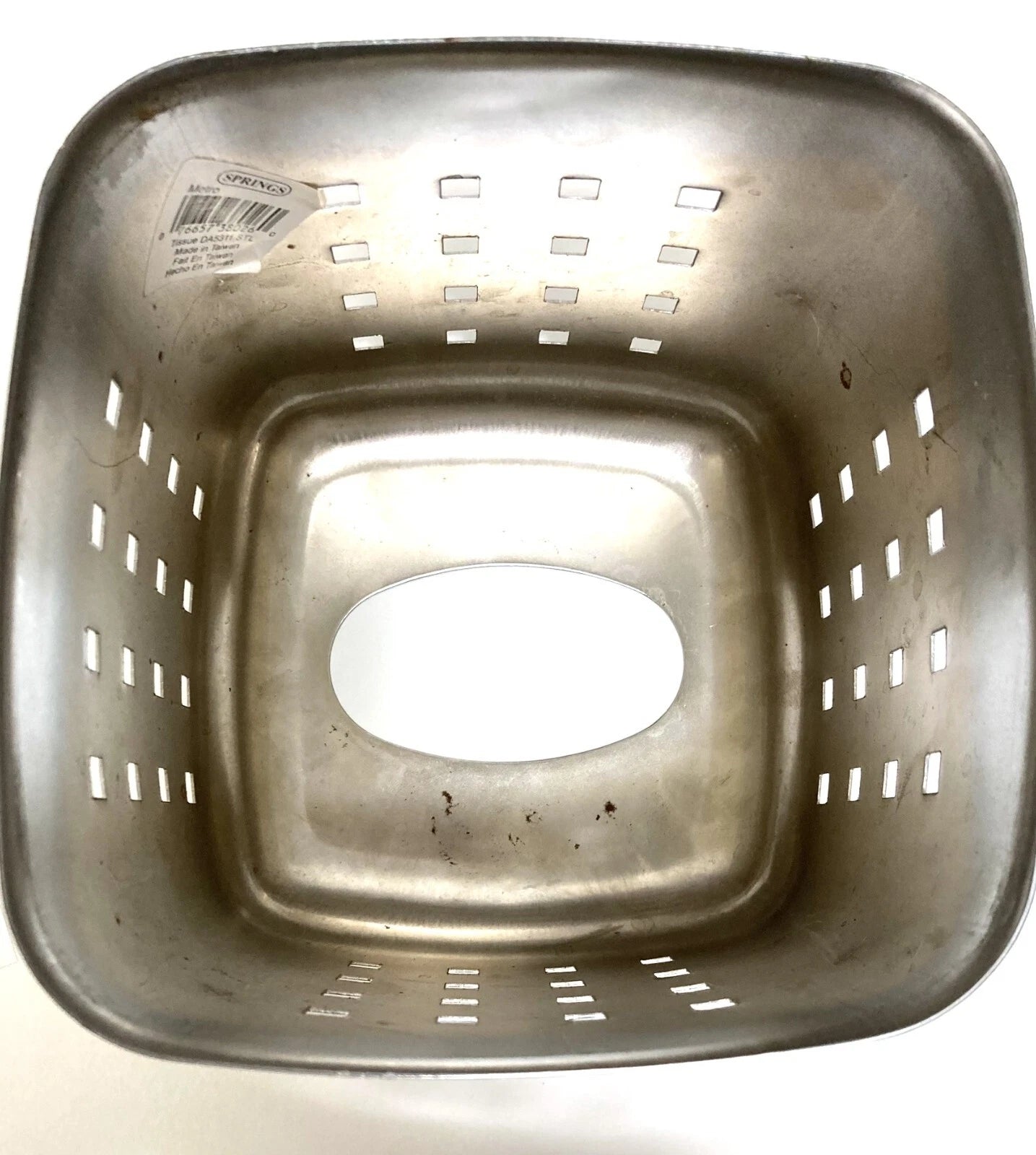 Silver Chrome Metal Highly-Reflective Tissue Box Cover Springs Metro 5.5x6" | eBay