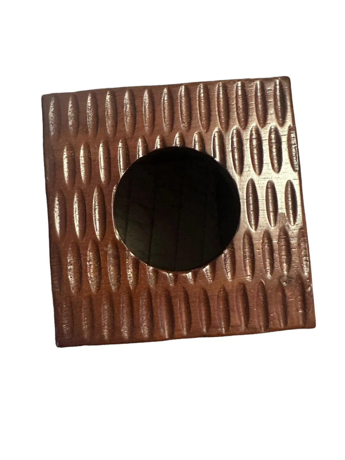 Linen & Things Echo African Queen Square Tissue Box Brown Wooden Woven Pattern | eBay