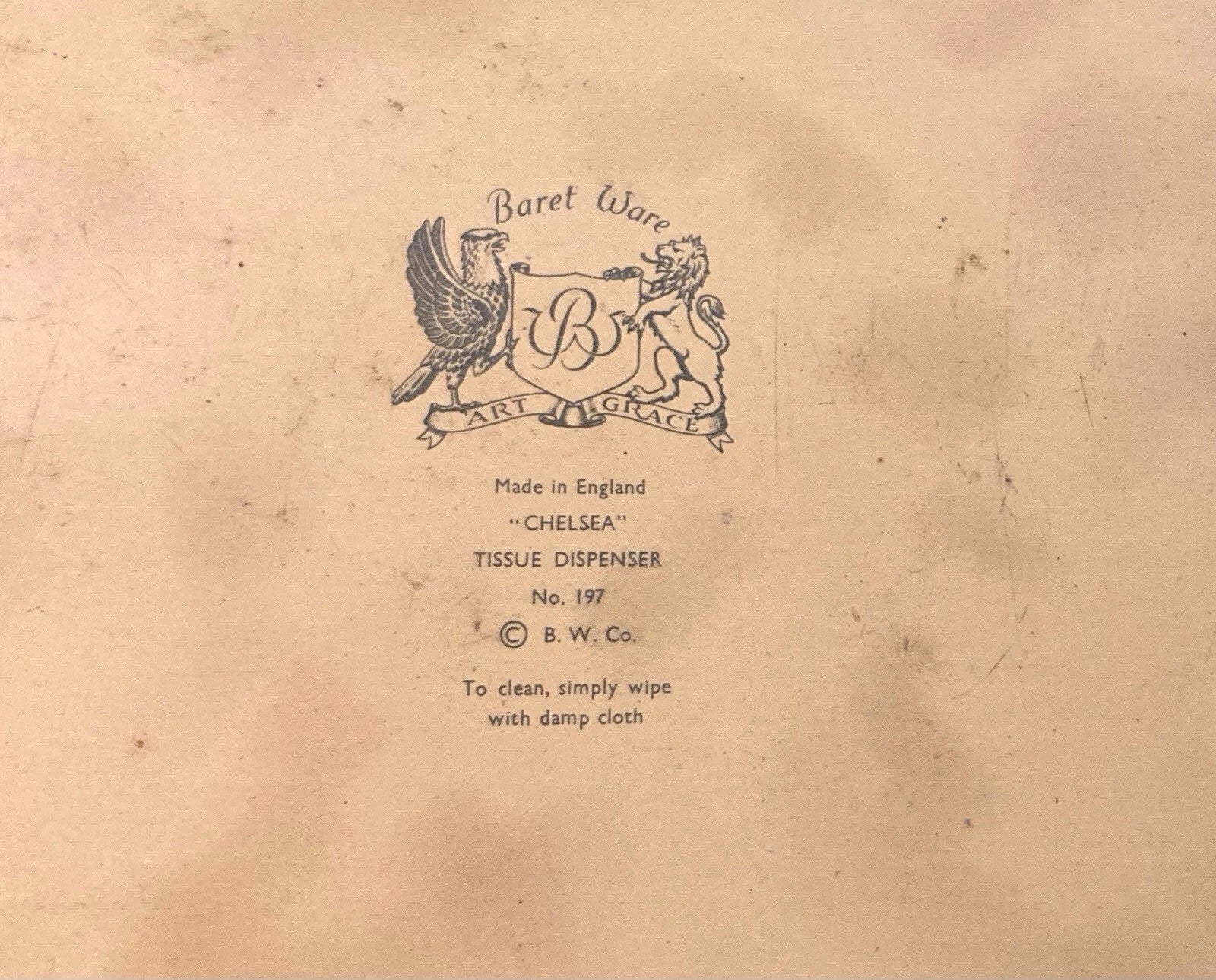 Vintage Metal Kleenex Tissue Dispenser Baret Ware England Chelsea Floral | eBay