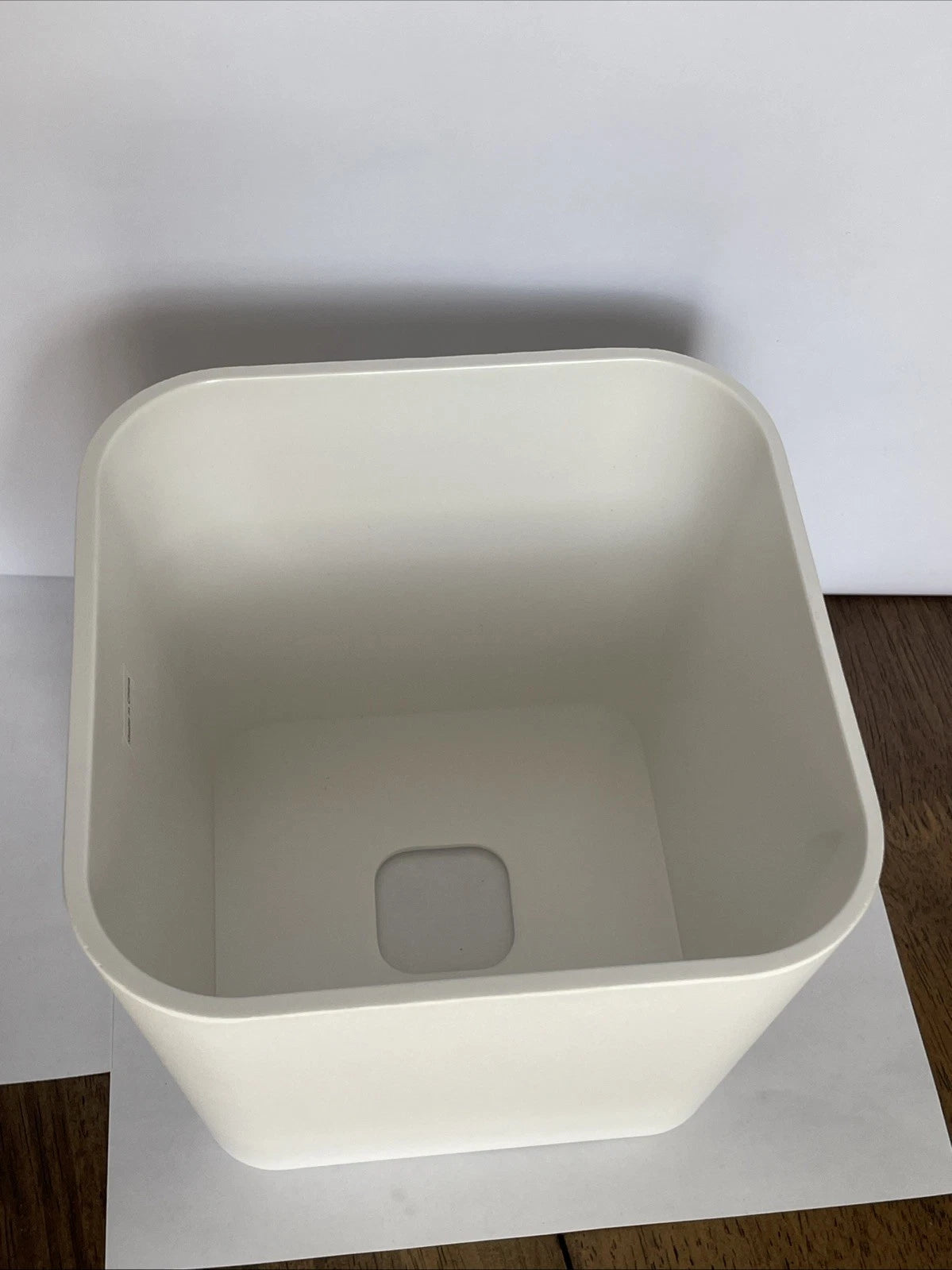 Facial Hand Tissue Box Cover, Square Holder White Storage Modern Sleek Bathroom | eBay