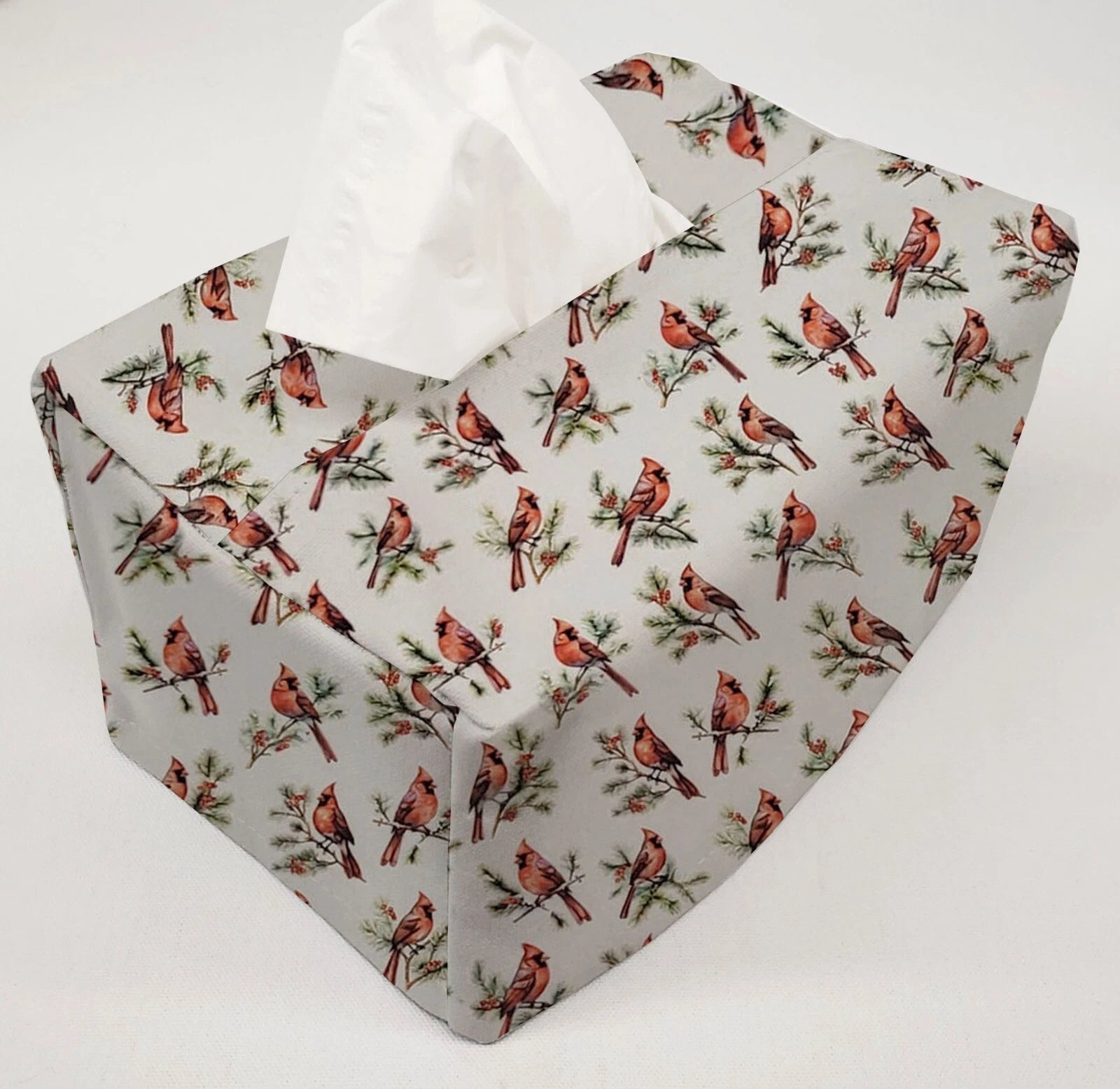 Cardinals Birds & Berries Tissue Box Cover | eBay