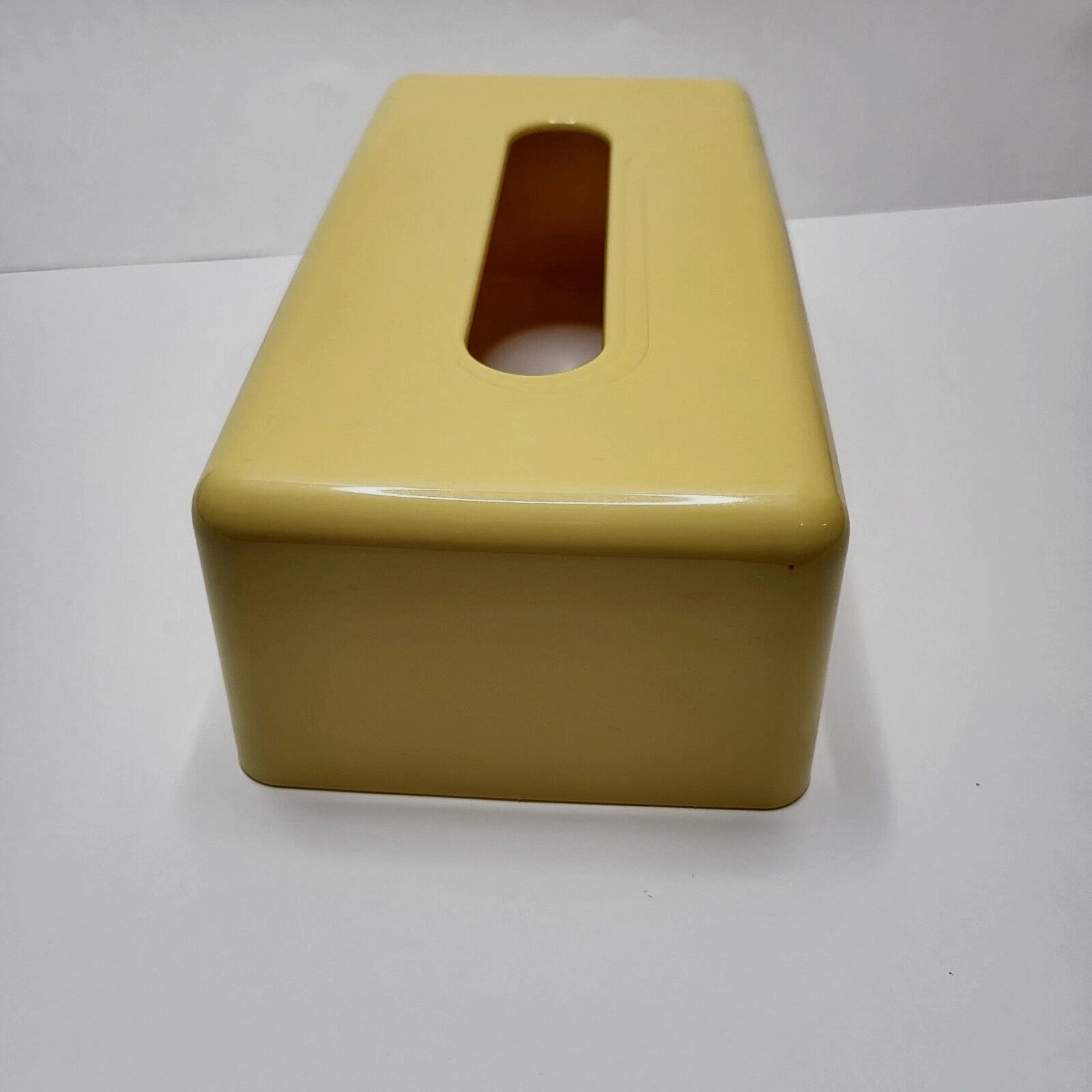Vtg 7608 Rubbermaid Tissue Box Cover Holder Yellow Retro Swirl Bathroom Bedroom | eBay