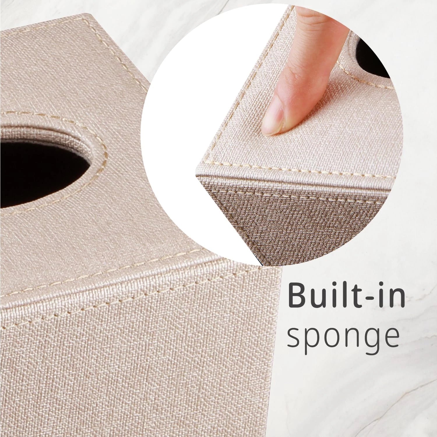 Leather Square Tissue Box Cover,Cut Tissues Cube Box Holder,Modern Facial Paper | eBay