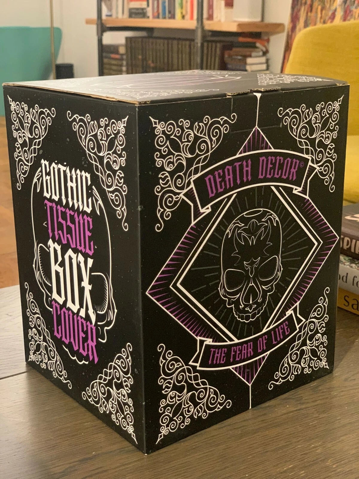 Tissue Box Cover Gothic Skull for Countertop, Modern, Vanity, Dresser, Organizer | eBay