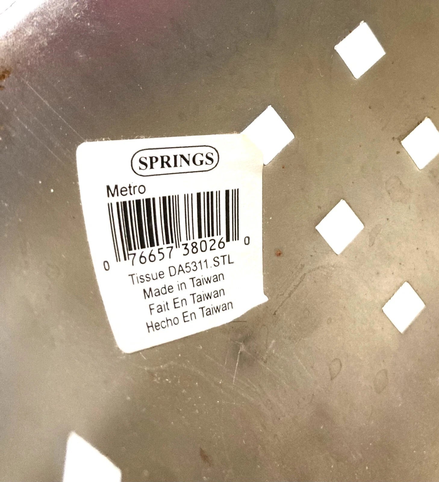 Silver Chrome Metal Highly-Reflective Tissue Box Cover Springs Metro 5.5x6" | eBay