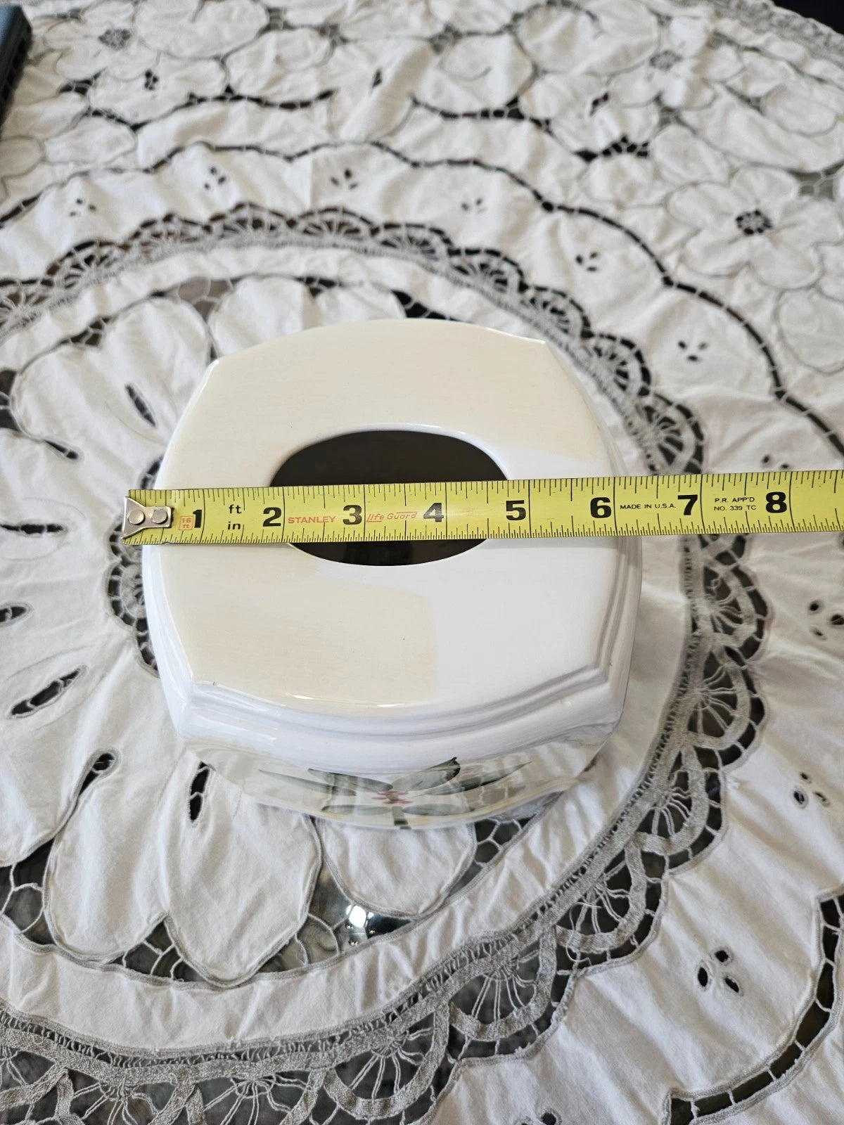 Croscill BOTANICAL GAZEBO Ceramic Square Tissue Box Cover Holder | eBay