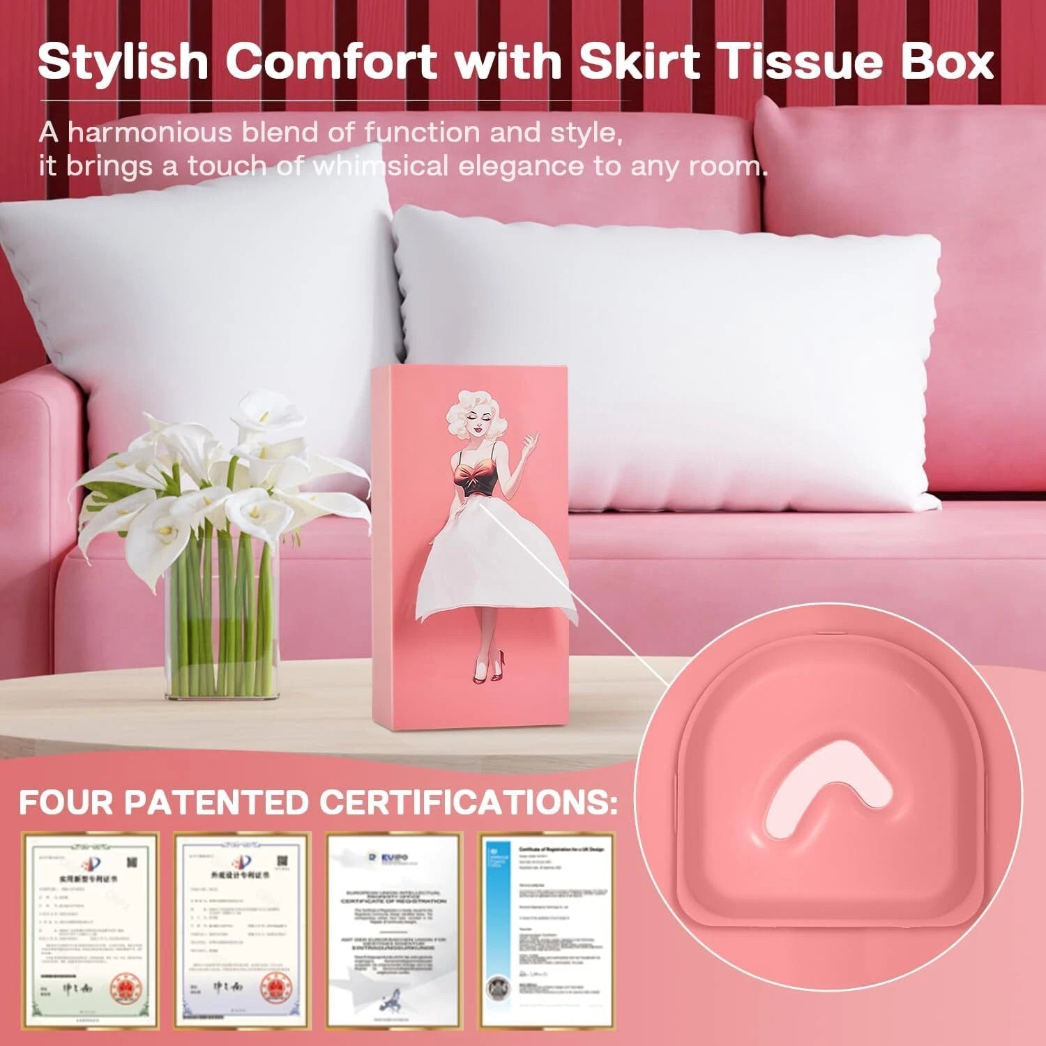 Funny Skirt Tissue Box Cover - Vintage Classy Cute Lady Skirt Box Holder | eBay