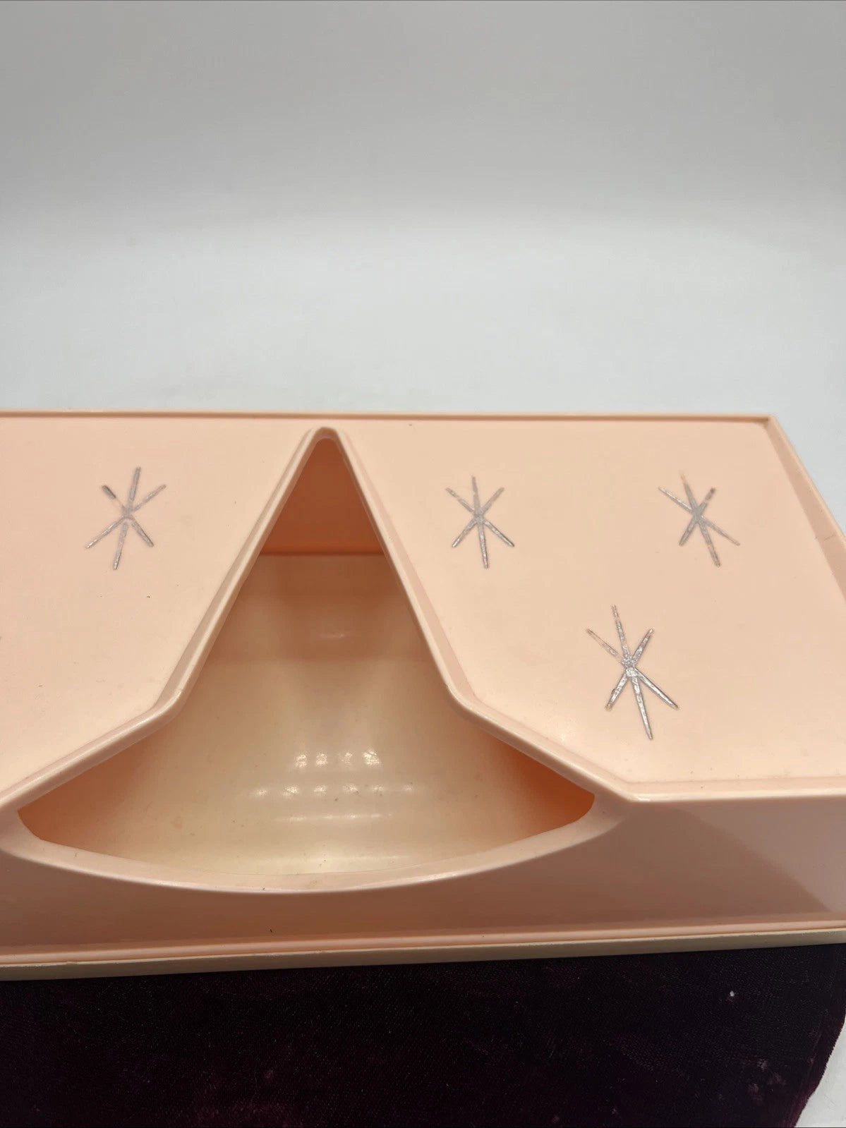 Vintage Lustro Ware Atomic Pink Tissue Holder H‑33 Retro Starburst Pattern | eBay