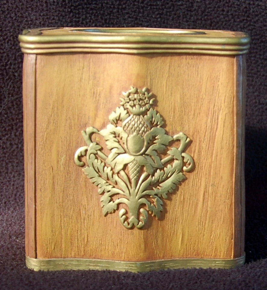 Elegant Faux Wood Tissue Box Cover ~ Popular Bath Brand ~ Bronze Pineapple ~ New | eBay