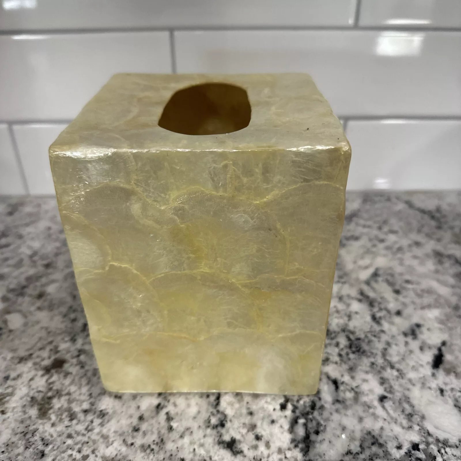 Capiz Shell Tissue Box Holder 6x5x5” | eBay