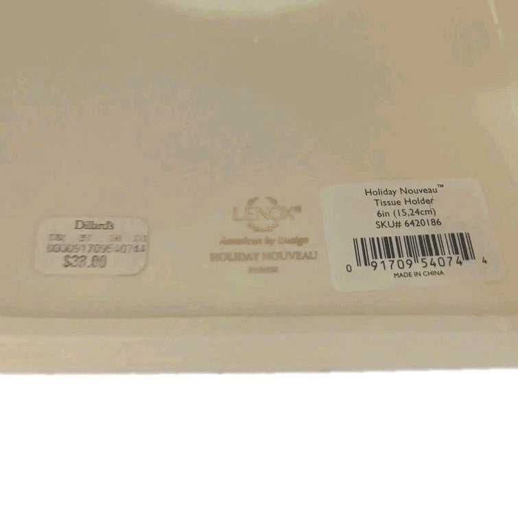Beautiful Lenox Holiday Nouveau Porcelain Tissue Box Cover Christmas Collection | eBay