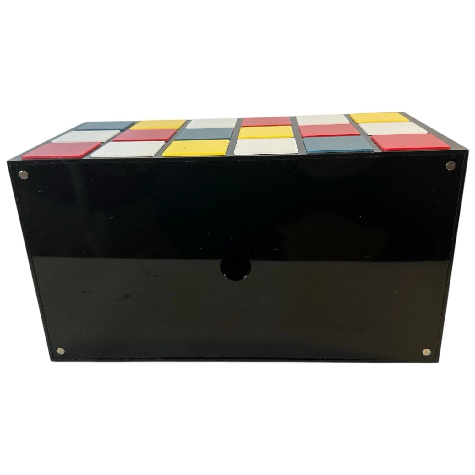 Rubix Cube Tissue Box Cover Standard 5-1/4 x 9-7/8 x 4-7/8" Magnetic Closure NEW | eBay