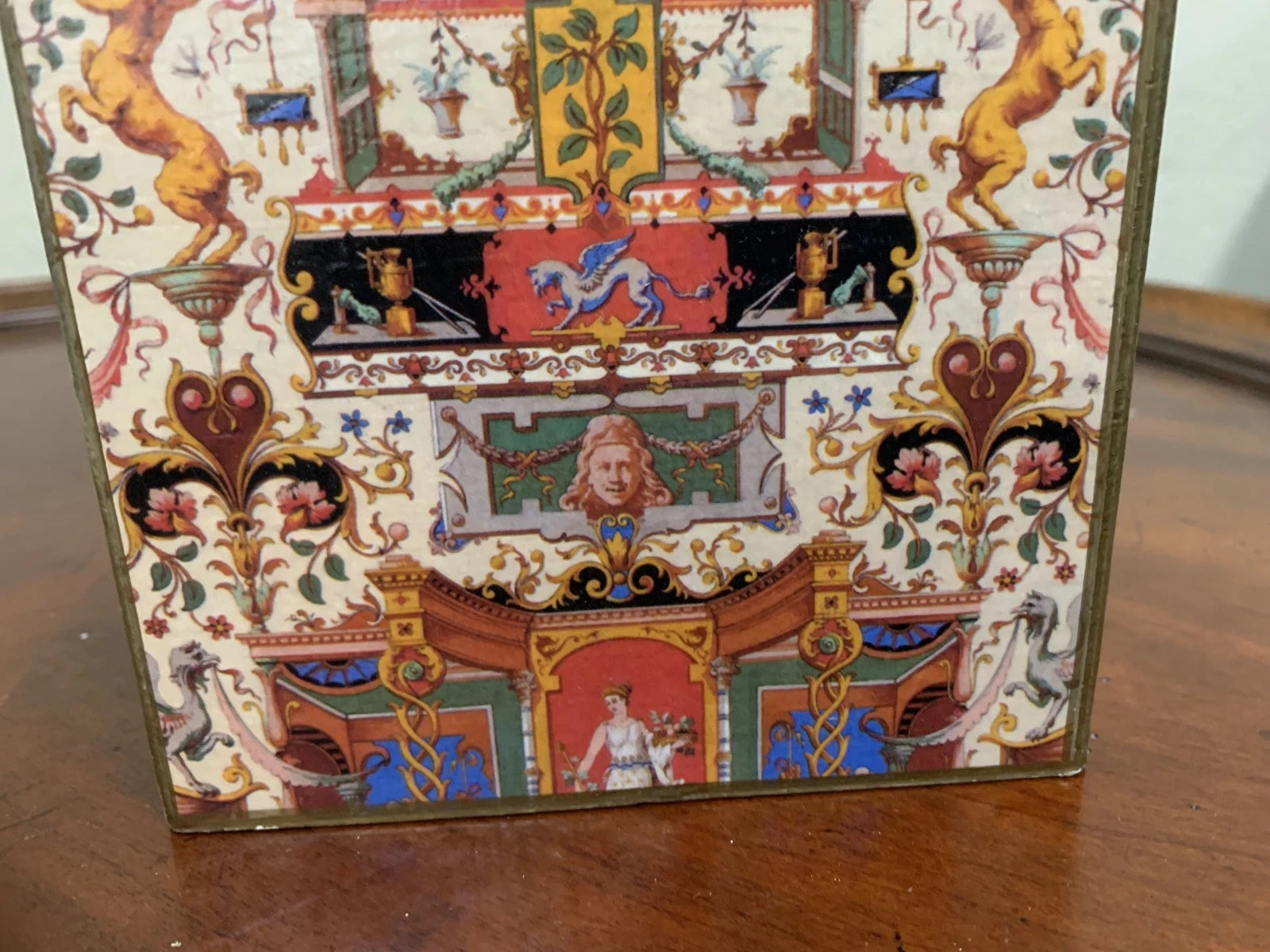 Marye- Kelley Neoclassical Decoupage Square Tissue Box Cover | eBay