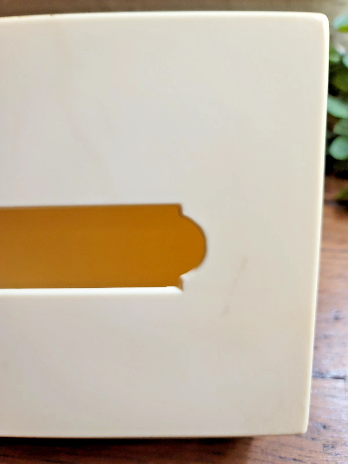 Vintage Retro 60's Amesware Tissue Box Holder w/Lid Solid Yellow Plastic | eBay