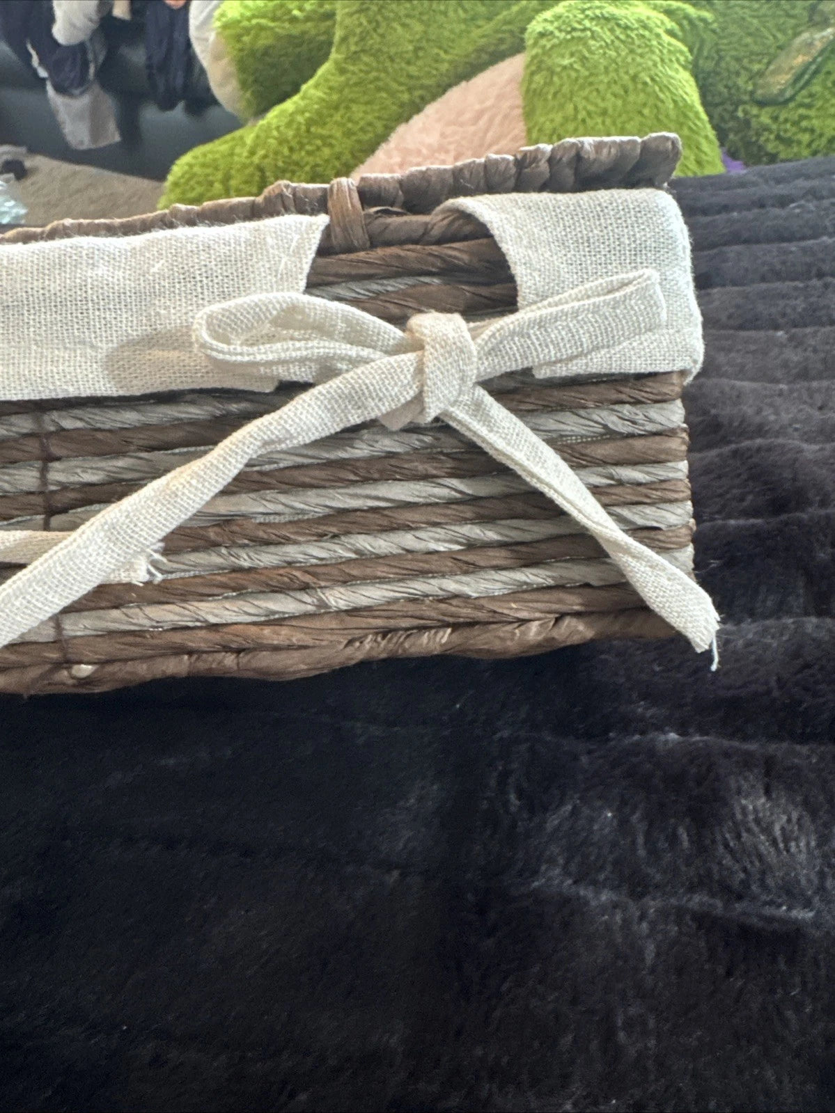 Rectangular Woven Tissue Box Cover, Decorative Seagrass Wicker Tissue Box Holder | eBay