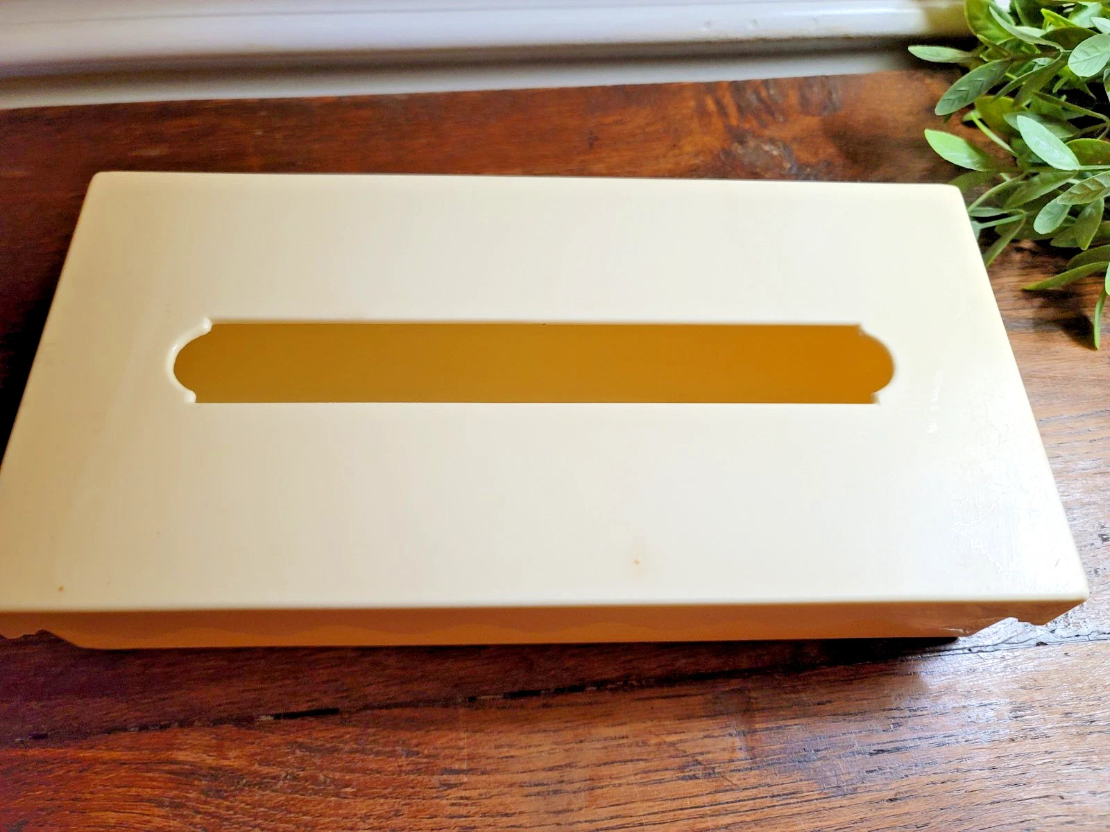 Vintage Retro 60's Amesware Tissue Box Holder w/Lid Solid Yellow Plastic | eBay