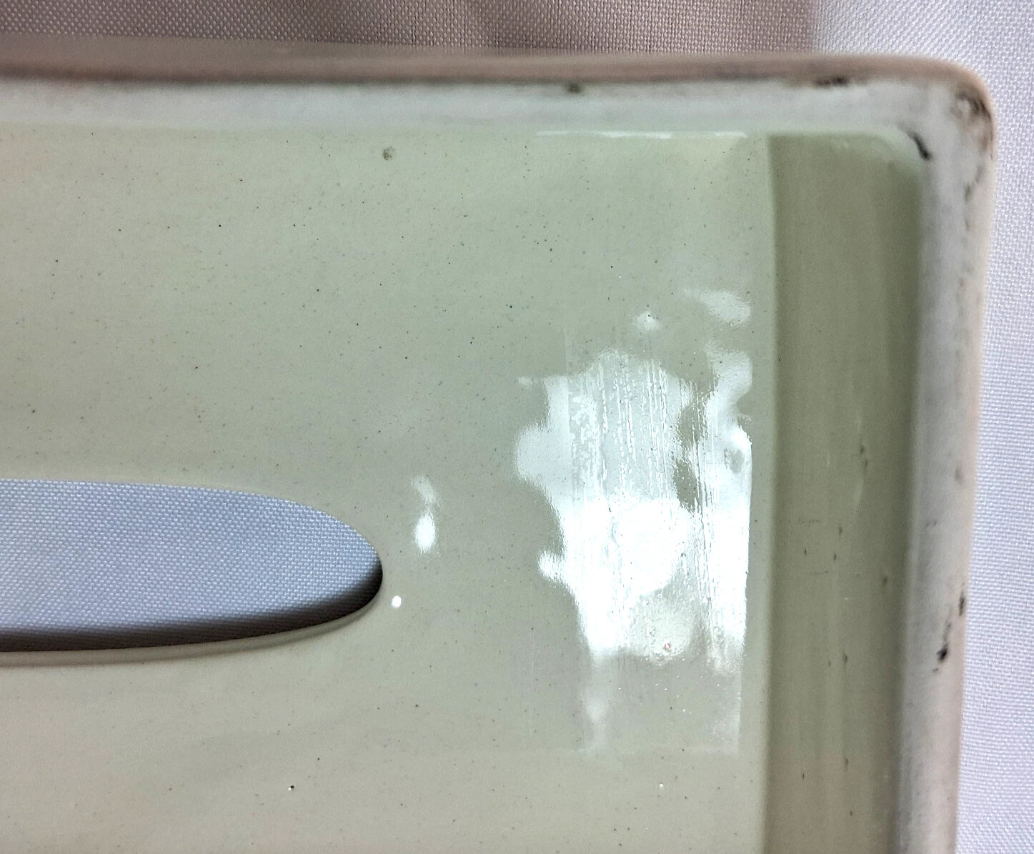 Mexican Folk Art Tissue Box Cover Hand Painted Ceramic White | eBay