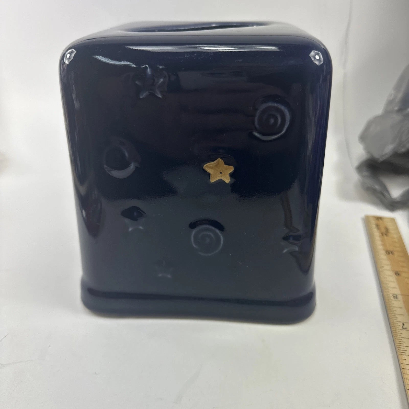 Ceramic Tissue Box Cover Sun Moon Face Celestial Boho Dark Academia Decor | eBay