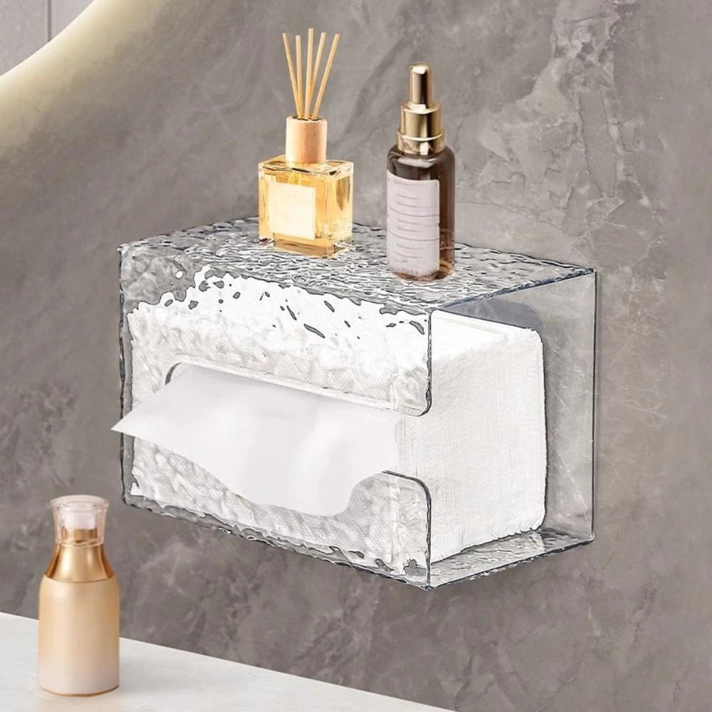 Tissue Box Paper Holder Dispenser Storage Case Wall Mounted Kitchen Bathroom | eBay