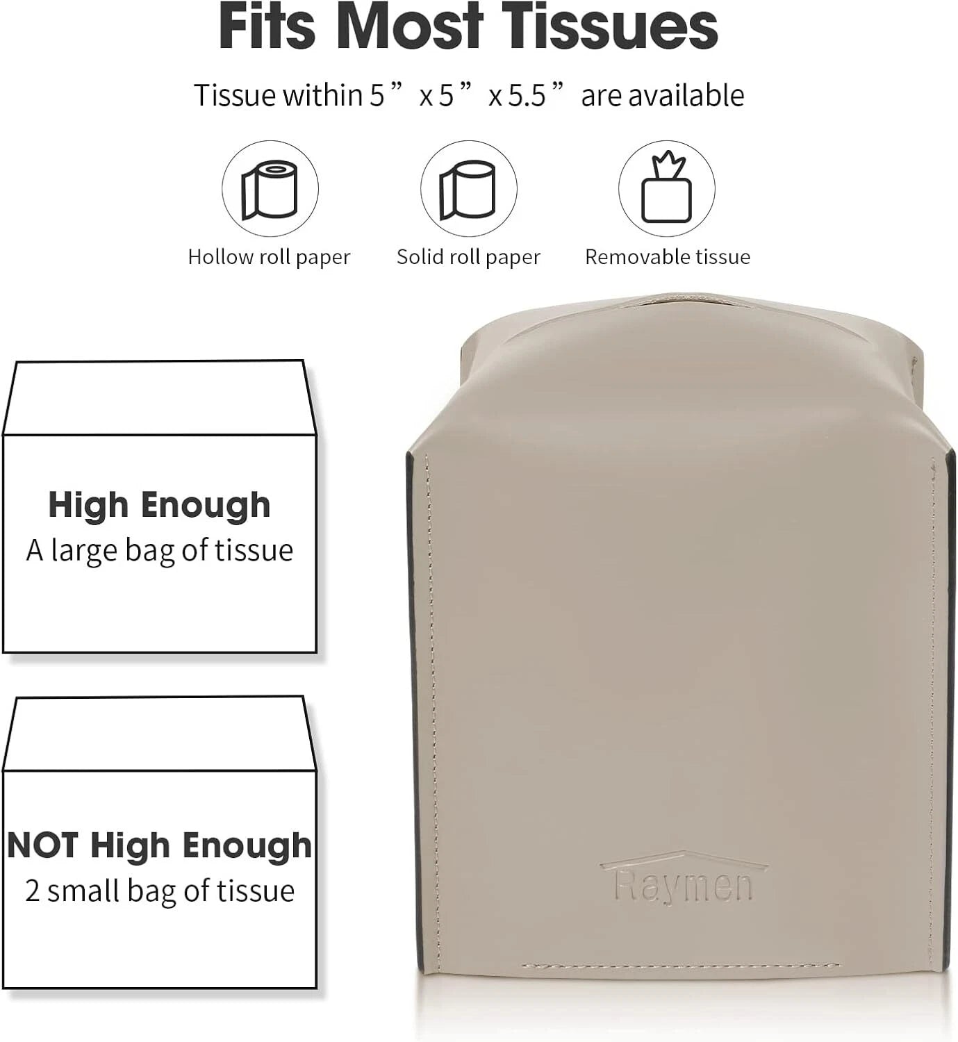 Tissue Box Cover, Modern Saddle Leather Square Tissue Box Holder | eBay