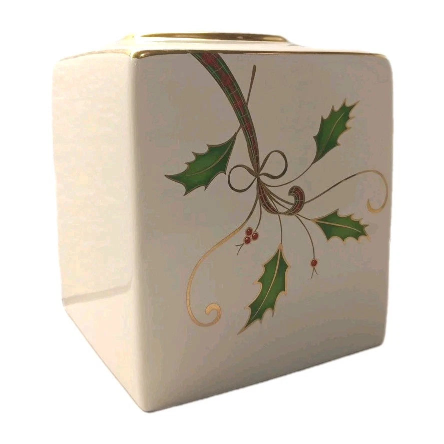 Beautiful Lenox Holiday Nouveau Porcelain Tissue Box Cover Christmas Collection | eBay