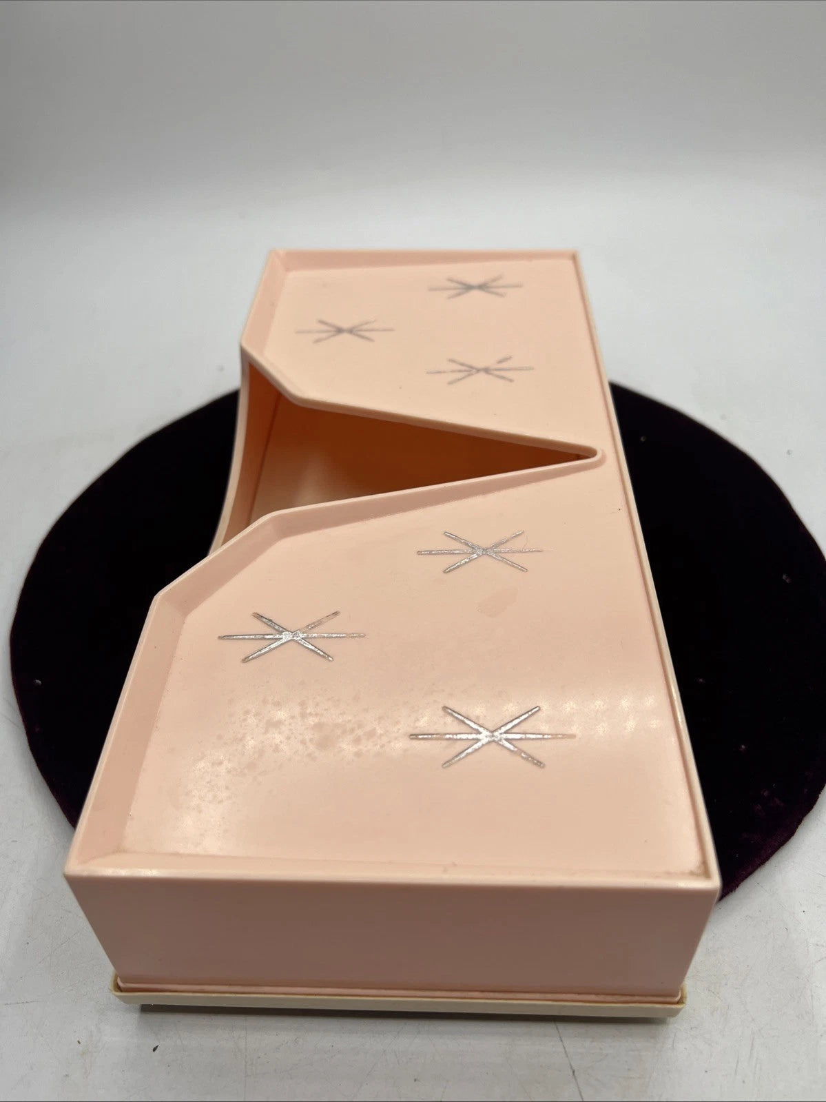 Vintage Lustro Ware Atomic Pink Tissue Holder H‑33 Retro Starburst Pattern | eBay