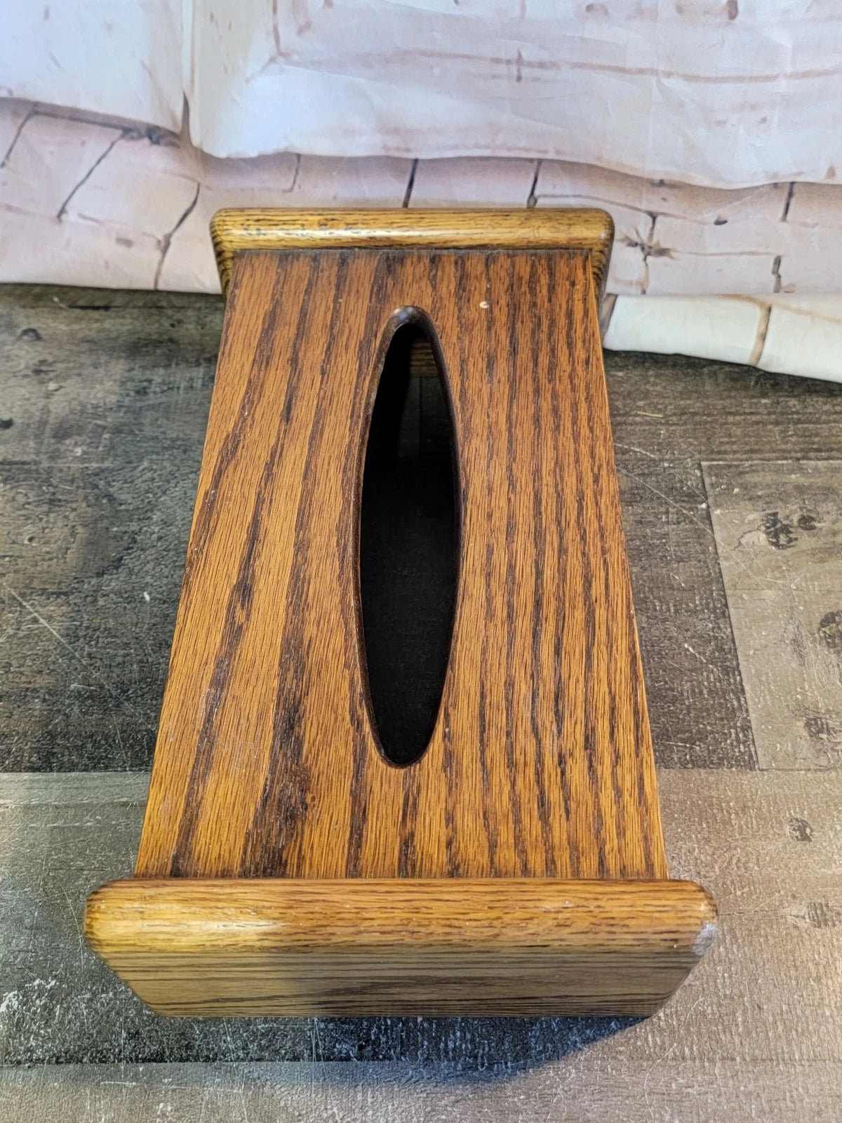 Wooden brown tissue box cover home decor figure | eBay