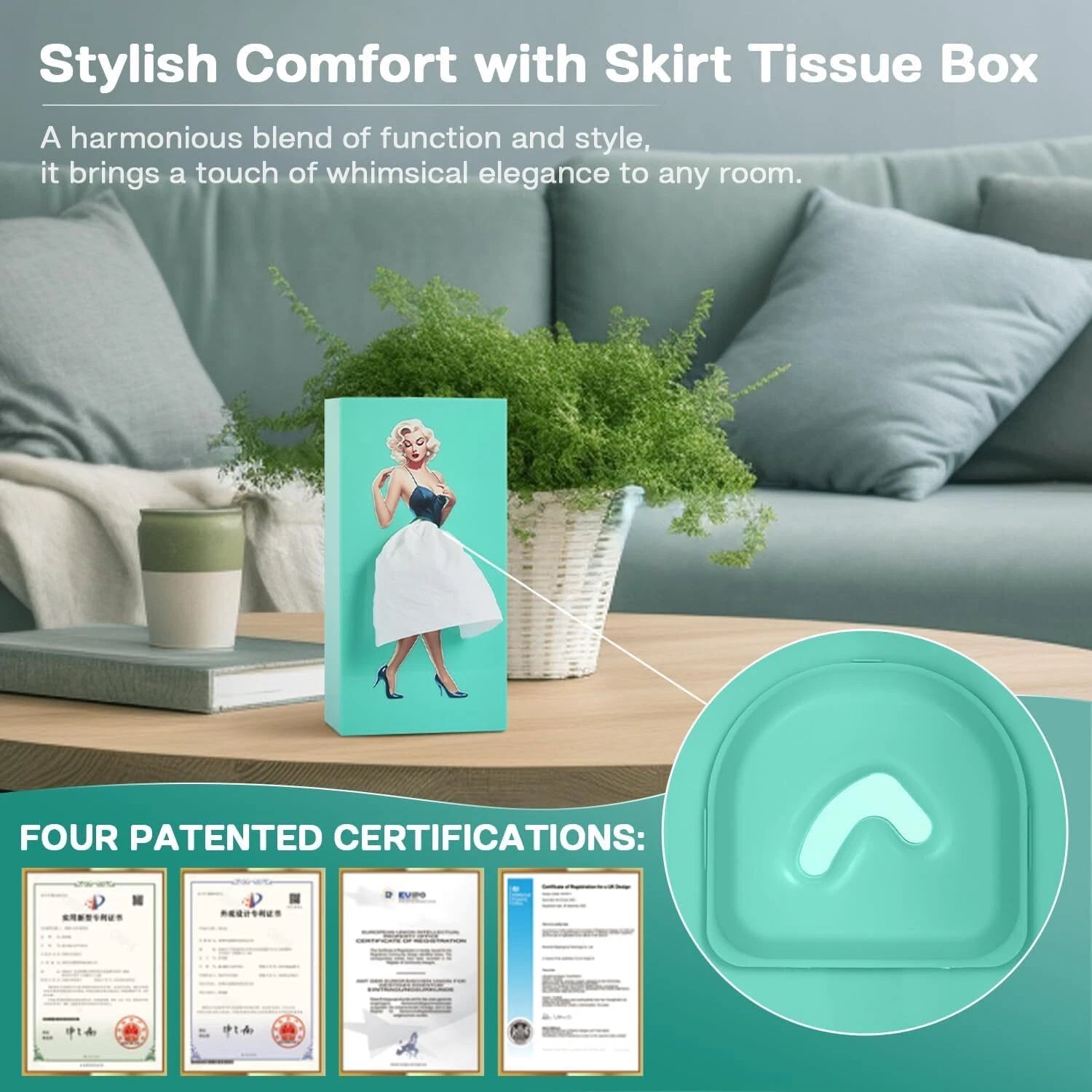 Funny Skirt Tissue Box Cover - Vintage Classy Cute Lady Skirt Box Holder | eBay