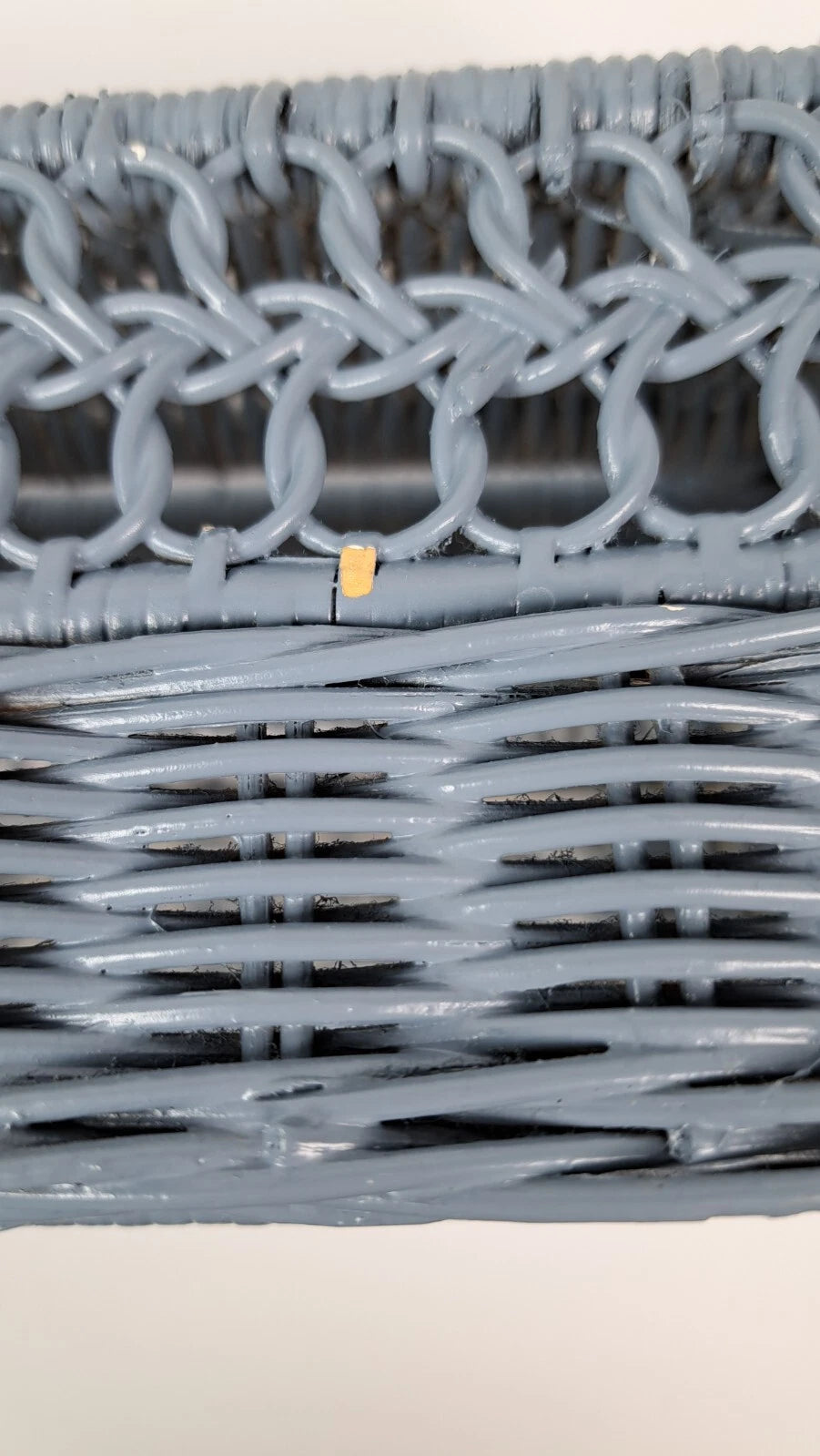 Vintage Painted Woven Wicker Tissue Box Cover, Dusty Blue | eBay