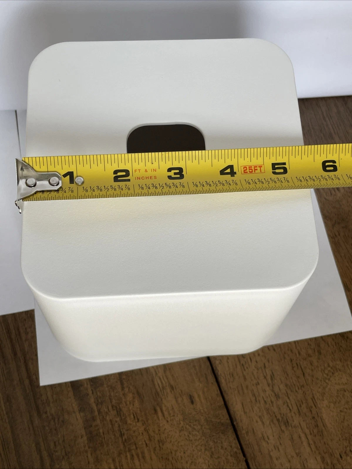 Facial Hand Tissue Box Cover, Square Holder White Storage Modern Sleek Bathroom | eBay