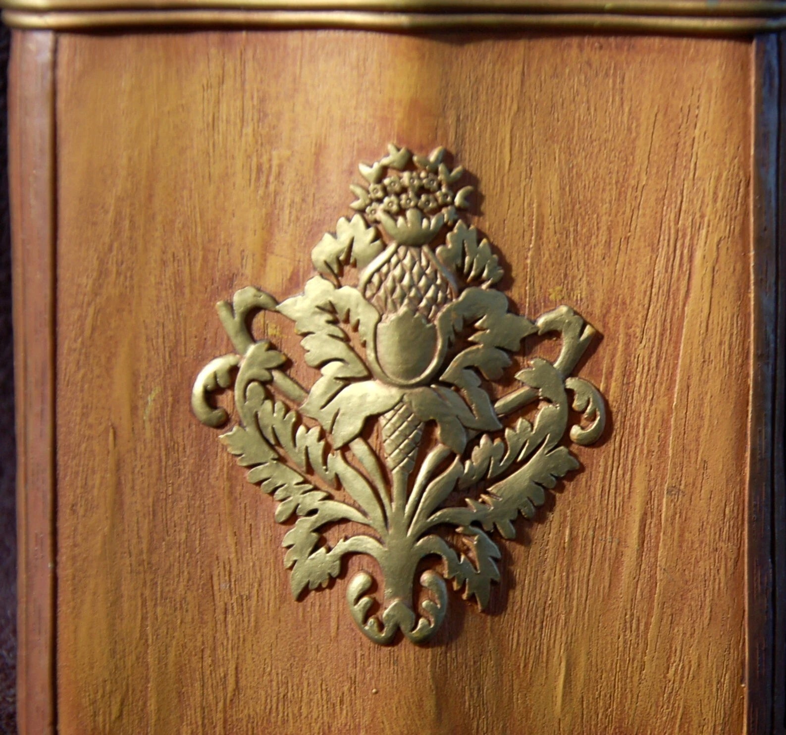 Elegant Faux Wood Tissue Box Cover ~ Popular Bath Brand ~ Bronze Pineapple ~ New | eBay