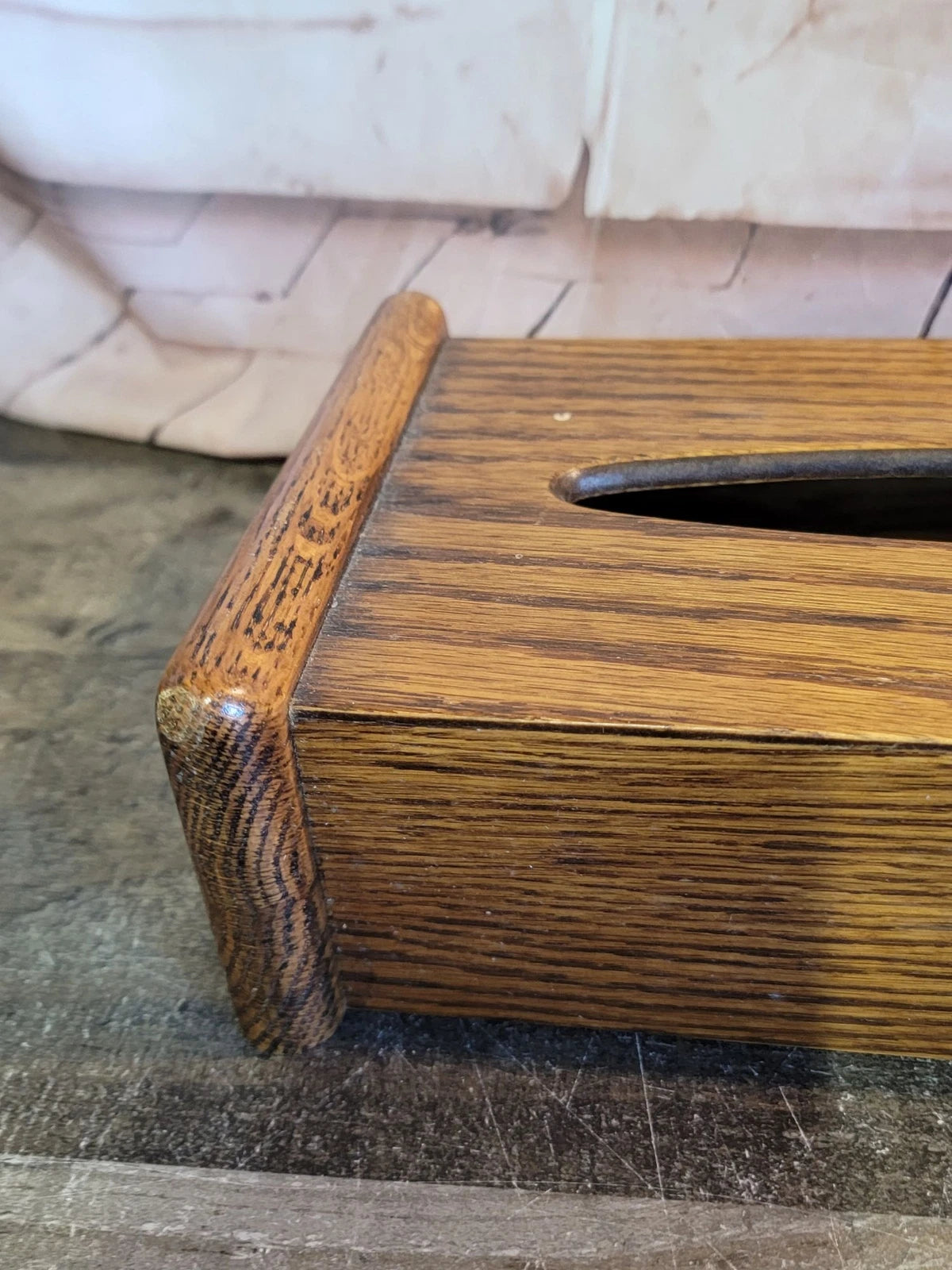 Wooden brown tissue box cover home decor figure | eBay