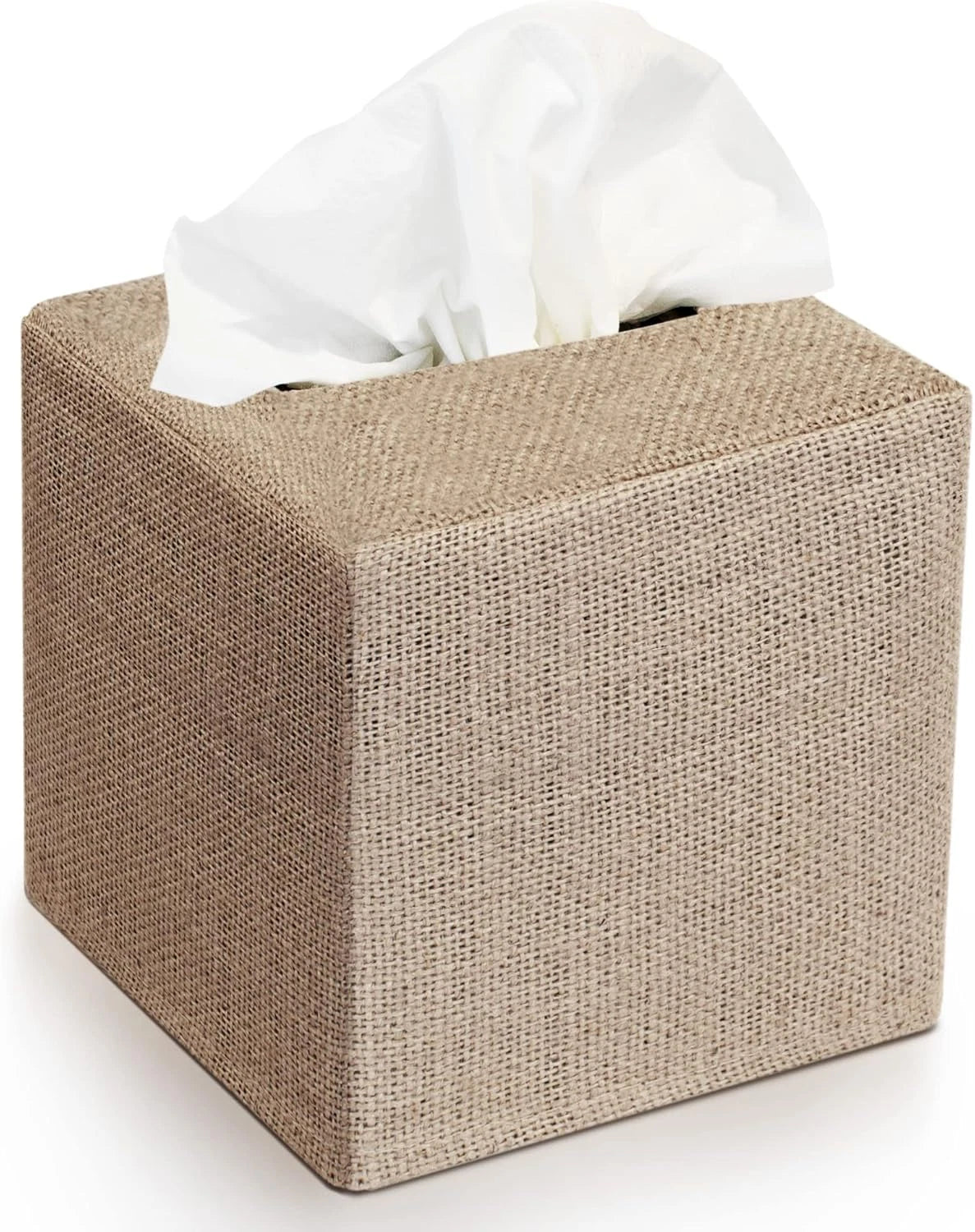 Burlap Square Tissue Box Cover - Decorative Cube for Home and Bathroom | eBay