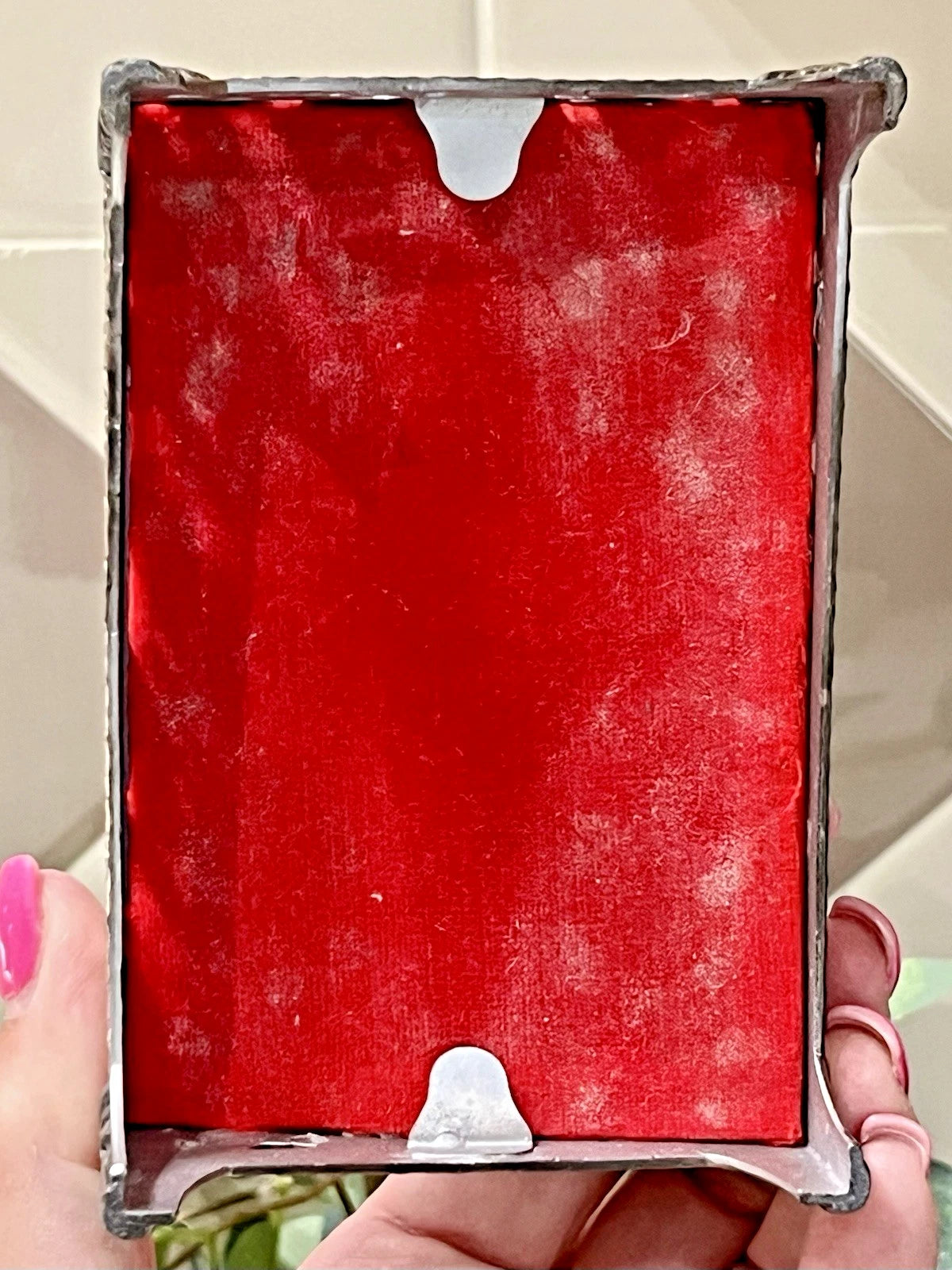 VTG Small Footed Pocket Tissue Holder Box Ornate Silver Tone Hollywood Regency | eBay