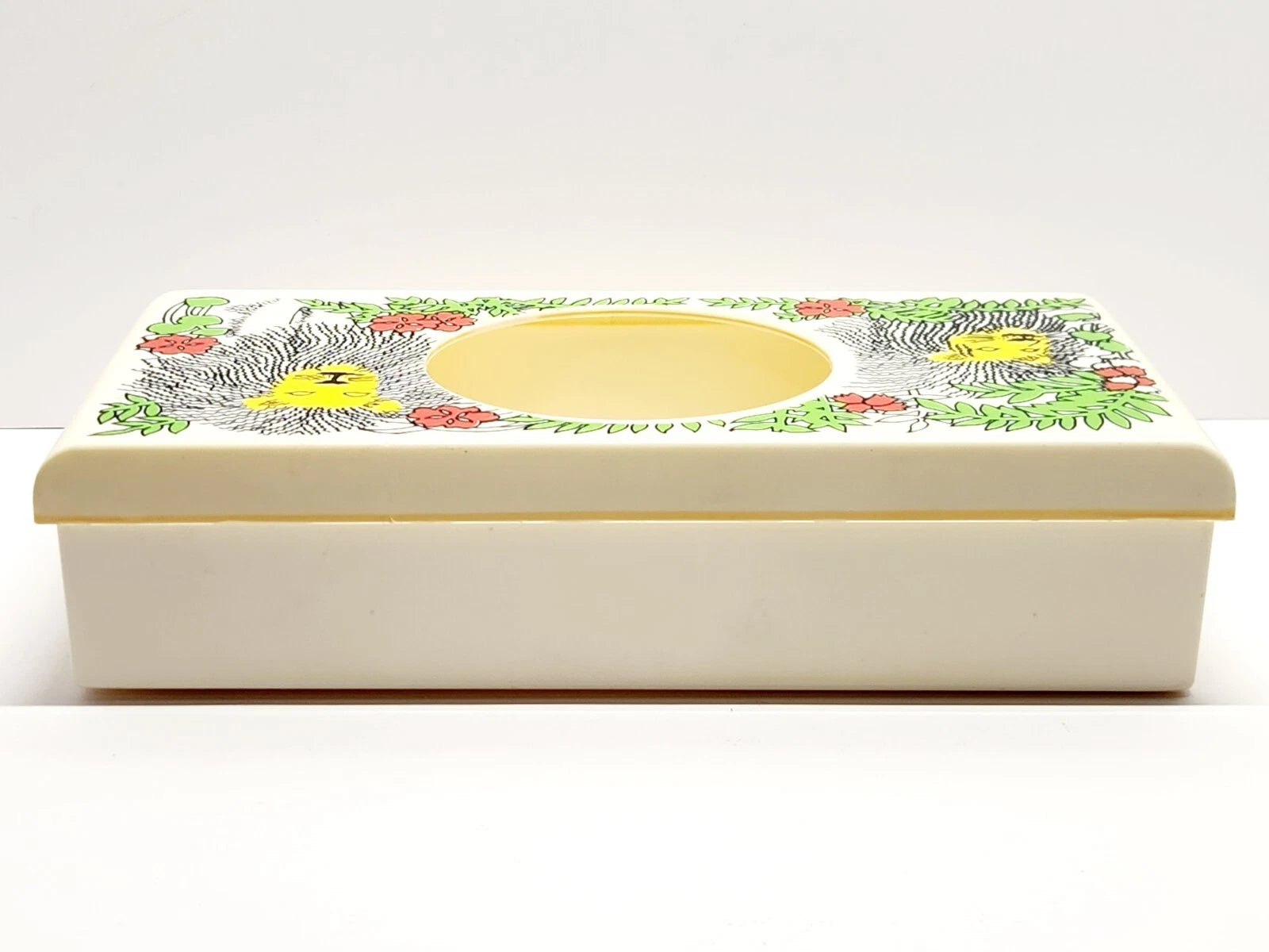 Vintage Lion Jungle Tissue Box Plastic By Aquetta Ware Made USA Marked | eBay