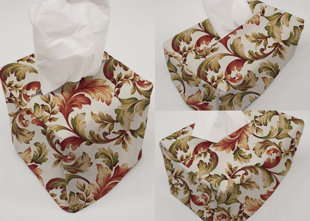 Autumn Fall Floral Leaves Tissue Box Cover | eBay