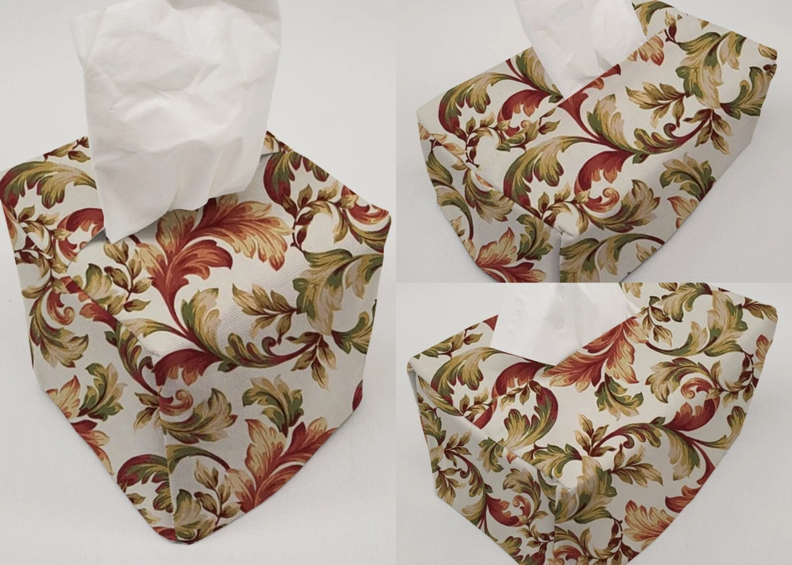 Autumn Fall Floral Leaves Tissue Box Cover | eBay