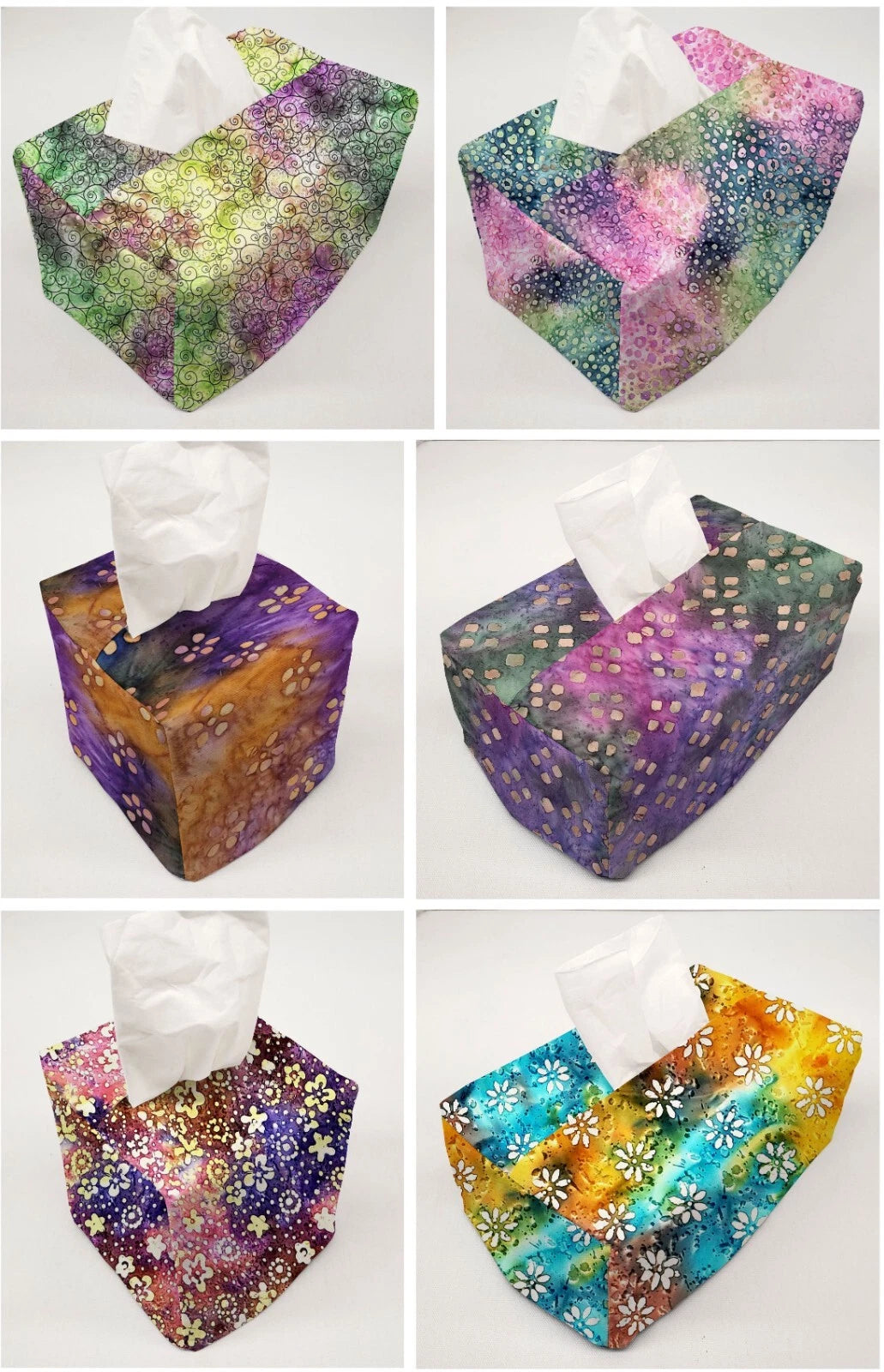Batik Tie Dye Tissue Box Cover | eBay