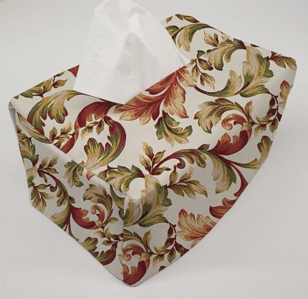 Autumn Fall Floral Leaves Tissue Box Cover | eBay