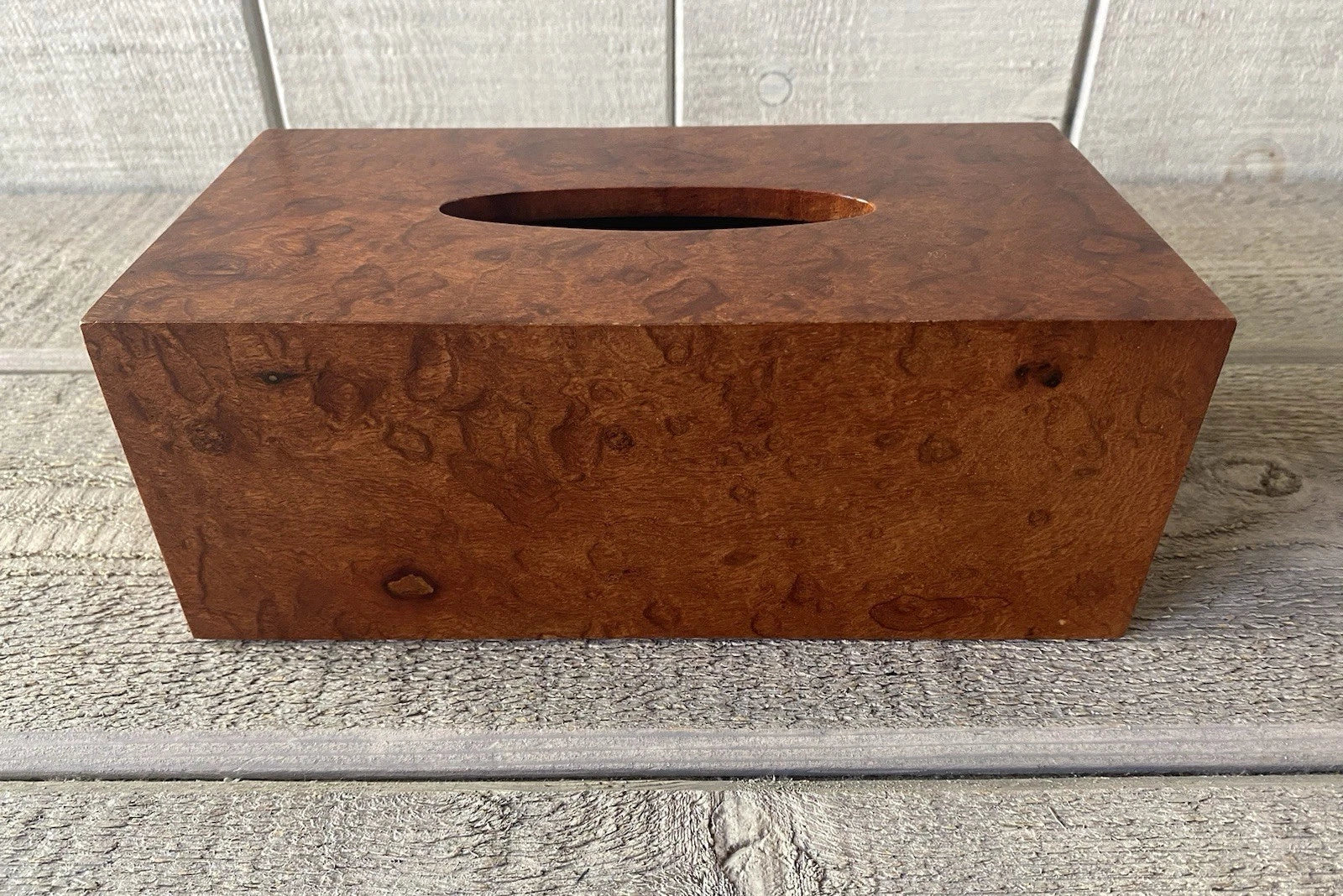 Artisan Burl Wood Tissue Box Vintage Handcrafted | eBay