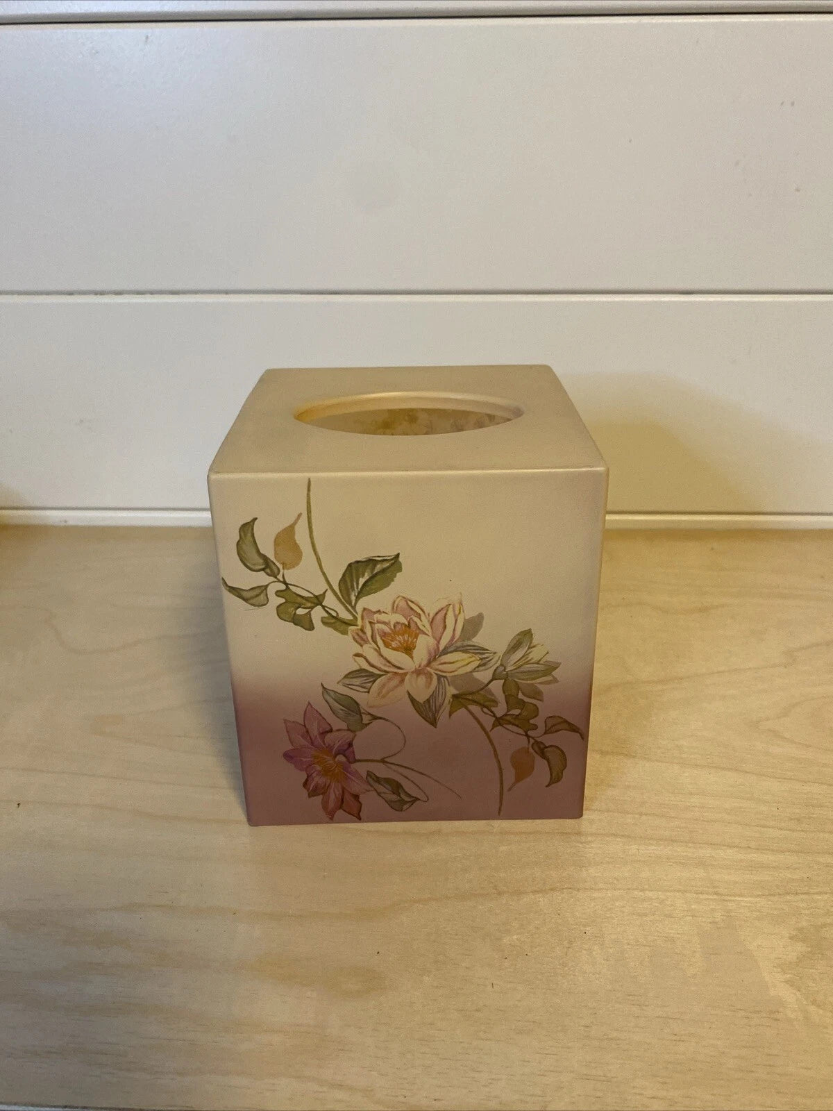 Acrylic Tissue Box Cover/ Lid Croscill Home Ridgewood Floral Design E.C. | eBay