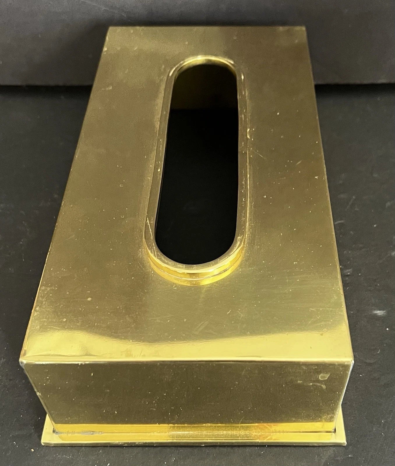 2 Vintage 1980s Solid Brass Rectangular Tissue Box Holder Hong Kong | eBay