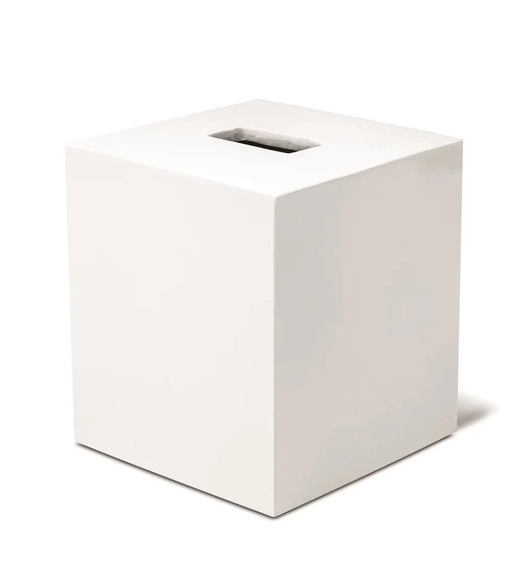 Delta Collection Eloutique Tissue Box Cover, White 14" × 14" × 15.75" | eBay